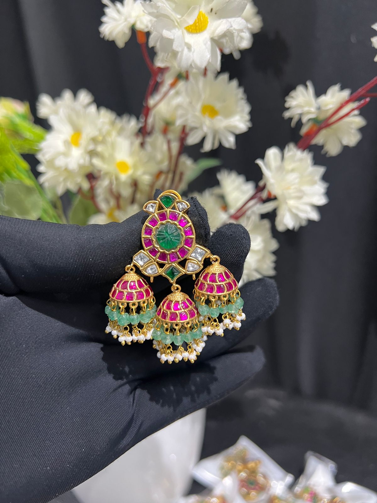 Kundan earrings