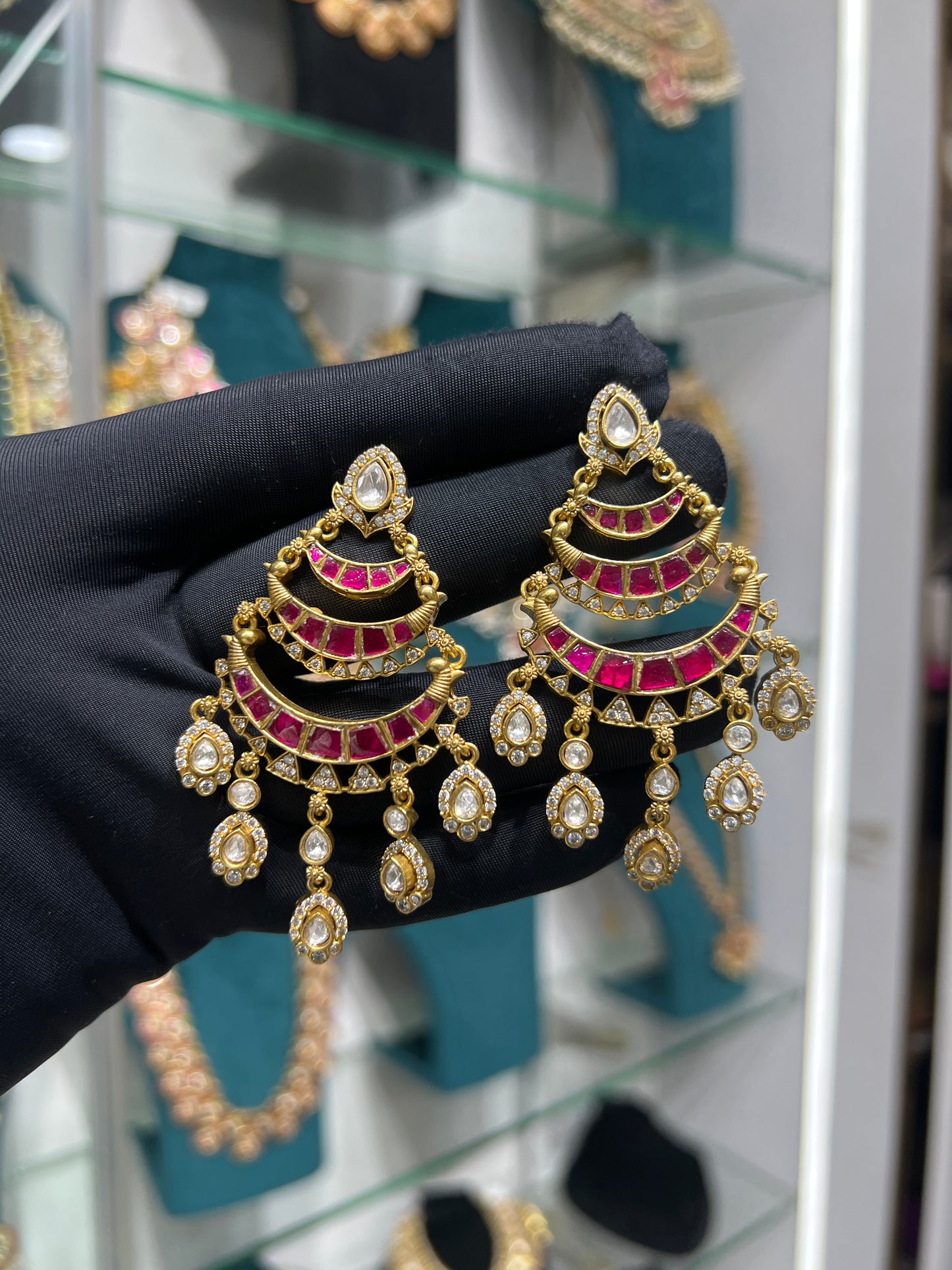 Kundan Nagshi earring