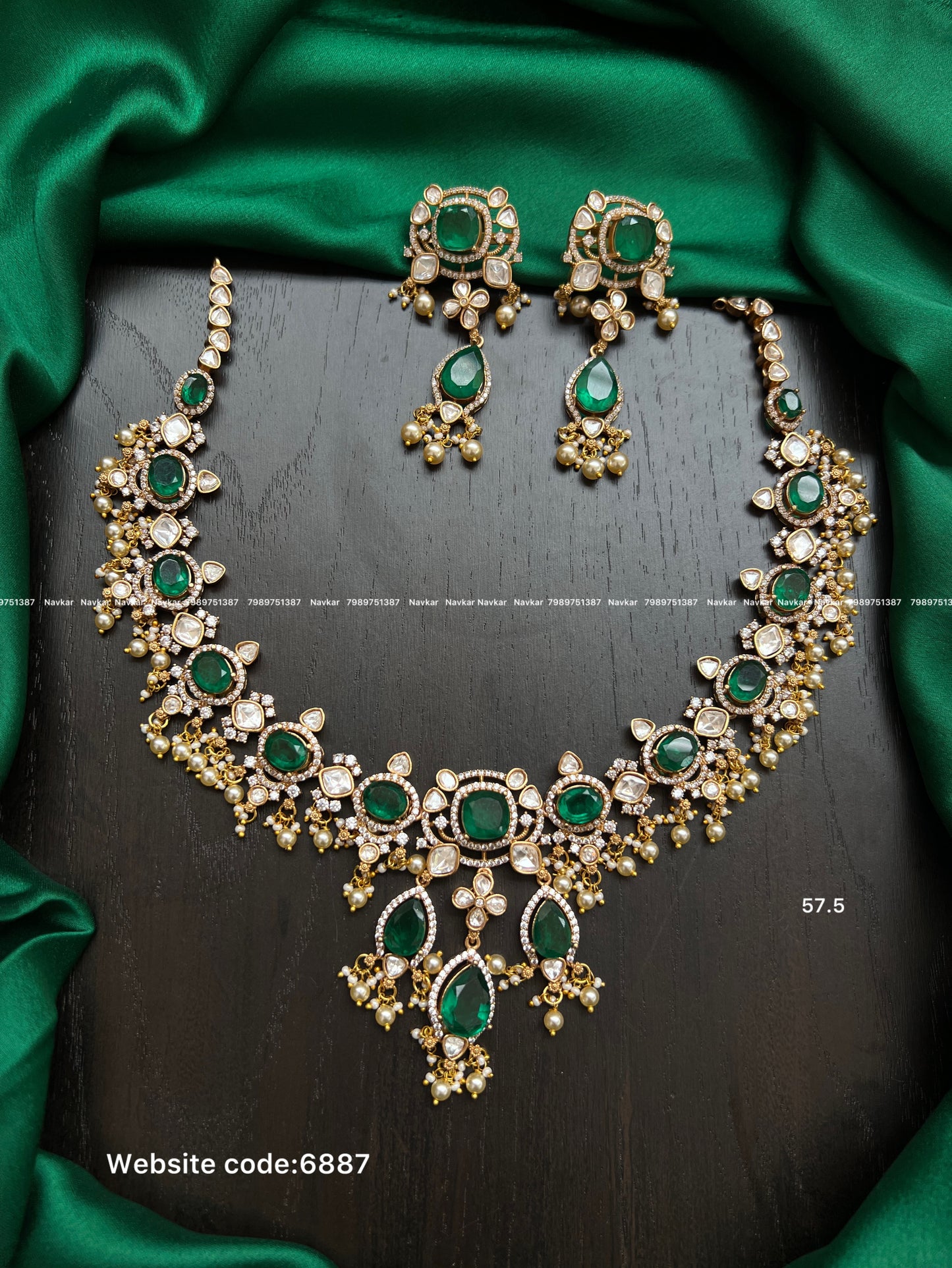 Mossonite necklace
