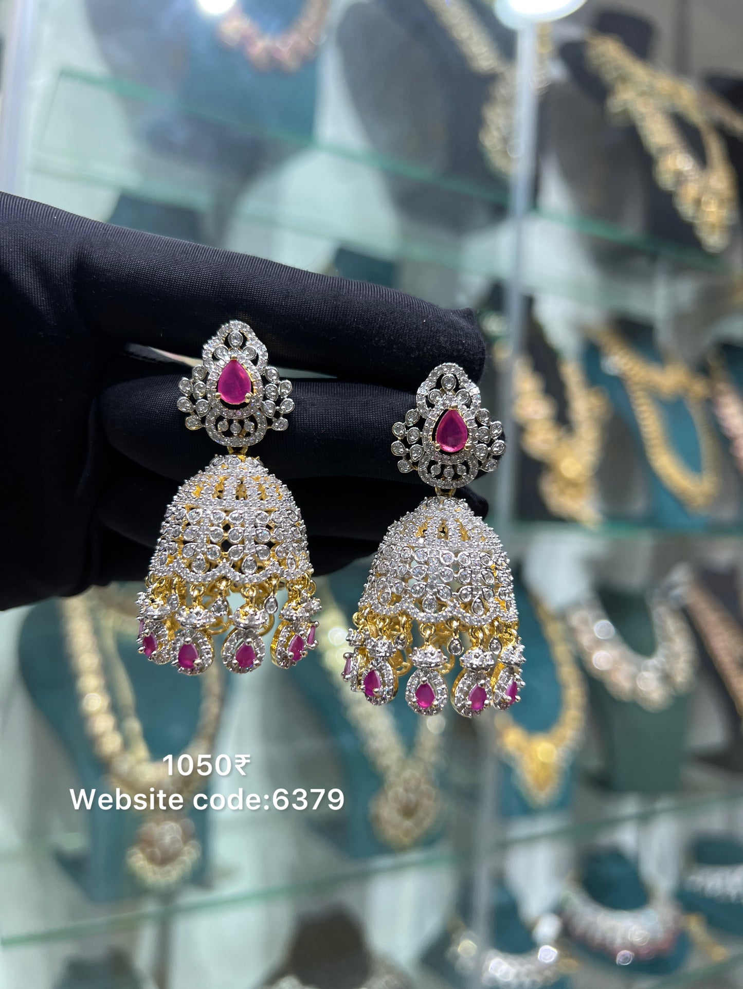 Cz earrings changebal