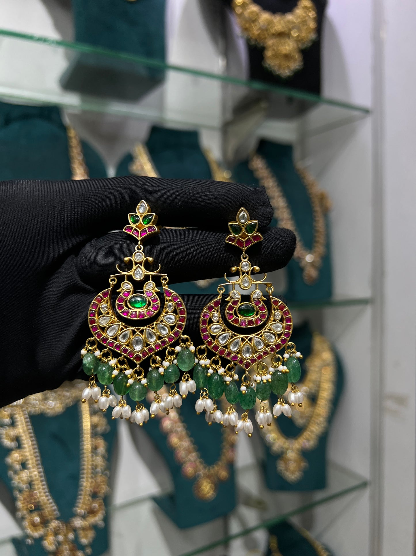 Kundan earrings