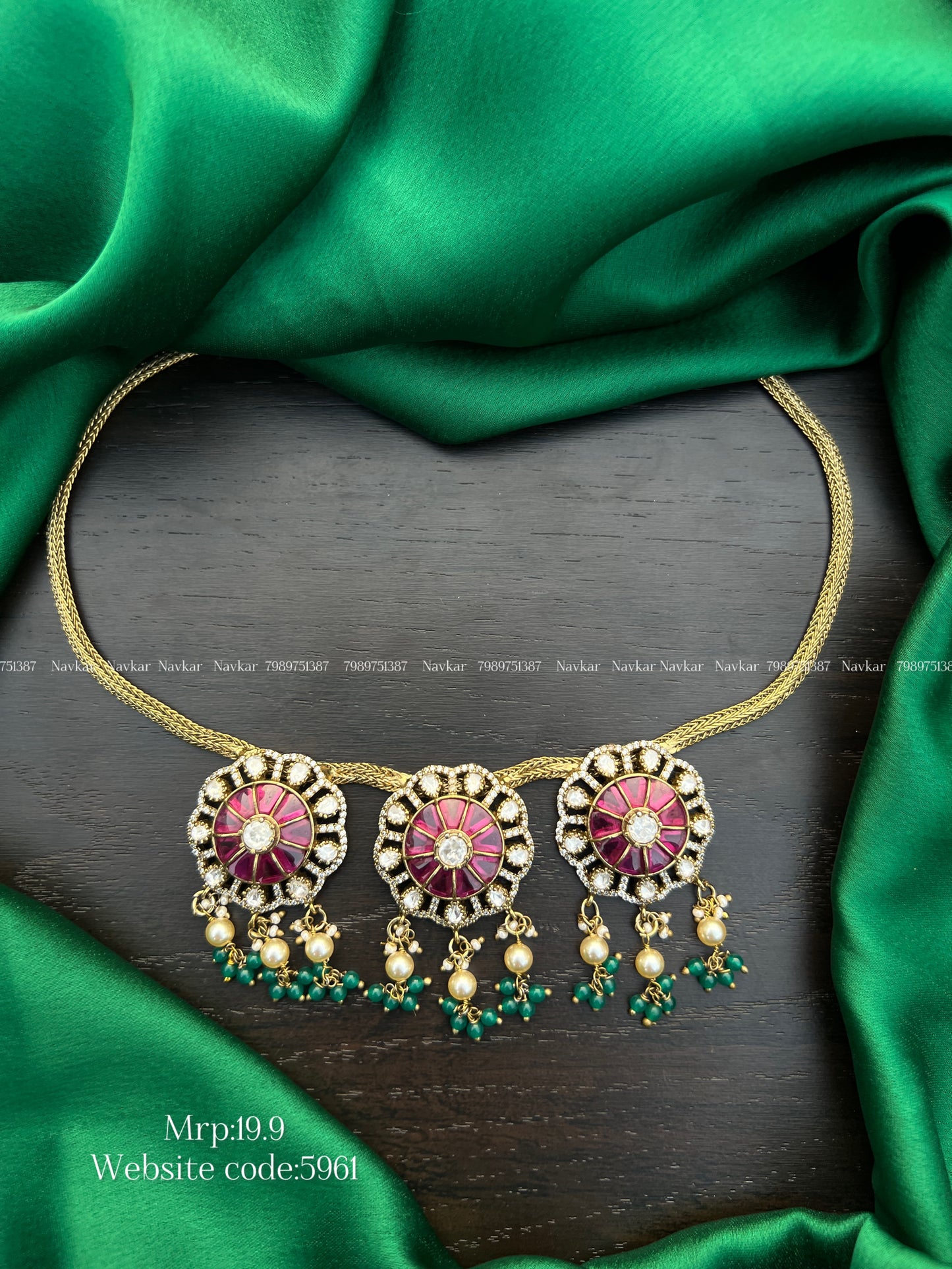 Mossonite necklace