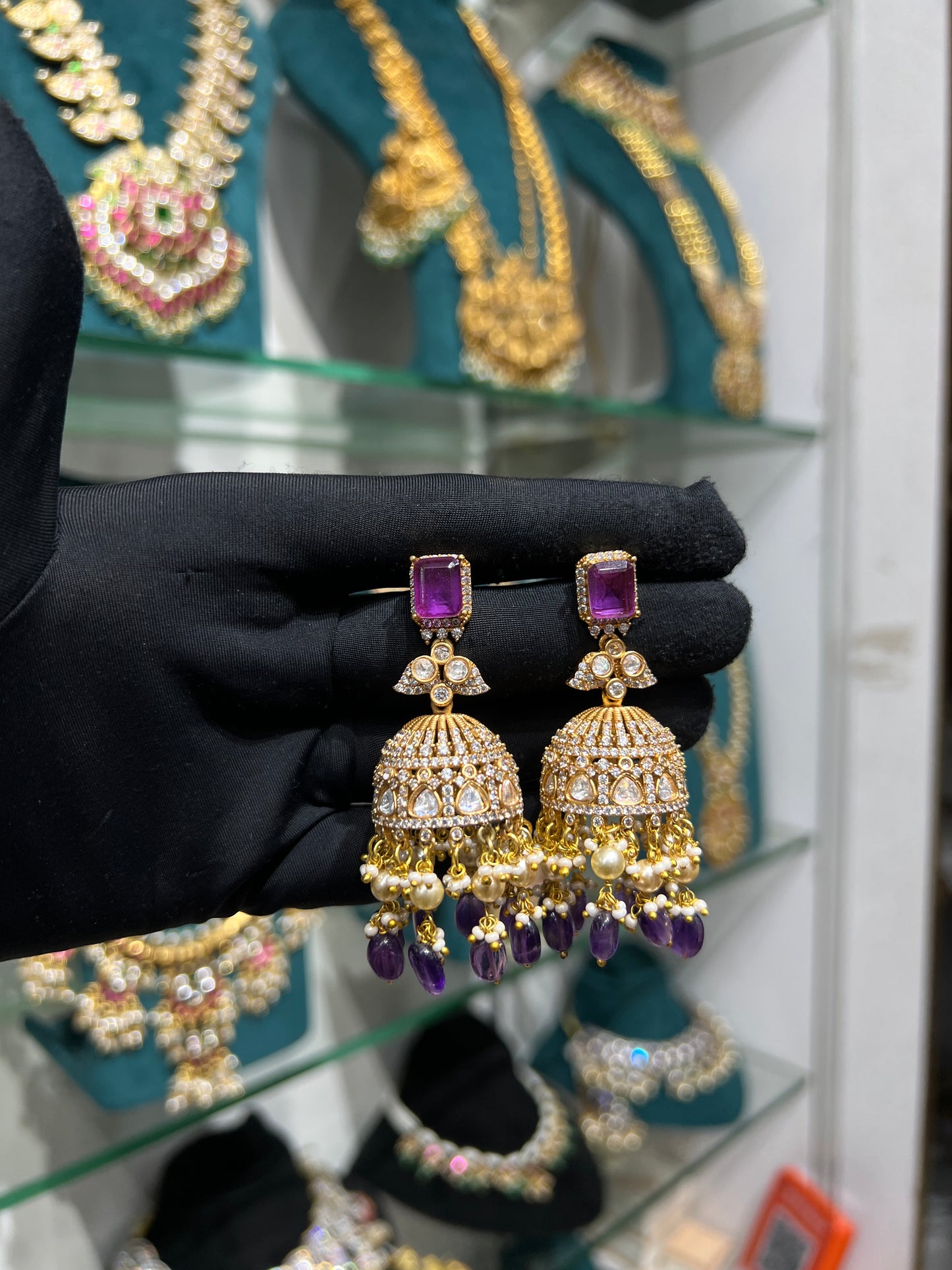 Mossonite earring