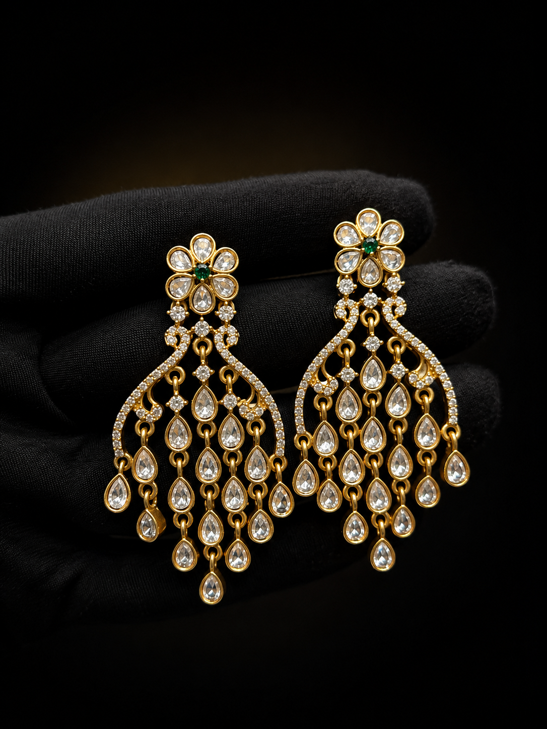 Mossonite earring