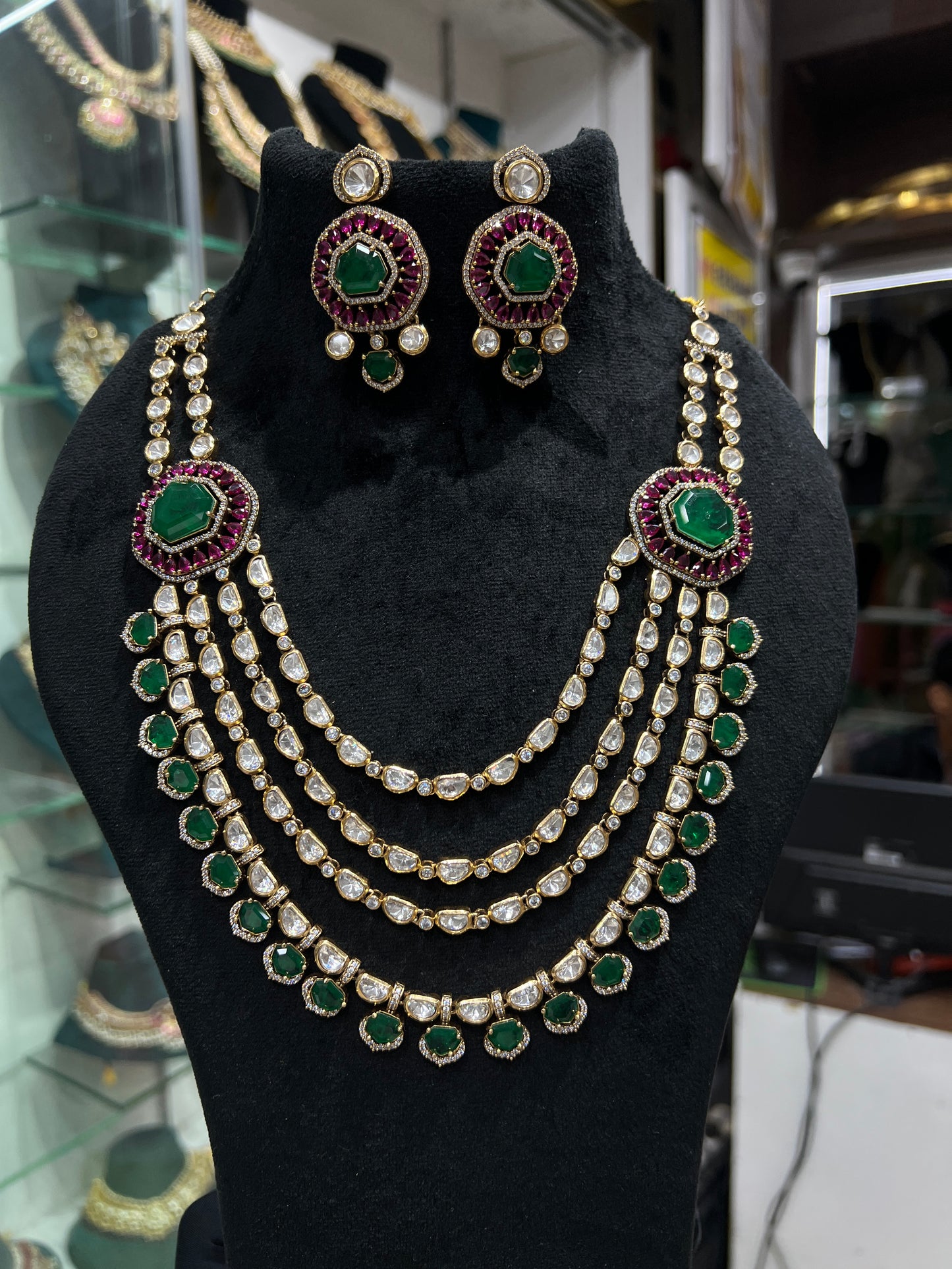 Mossonite necklace