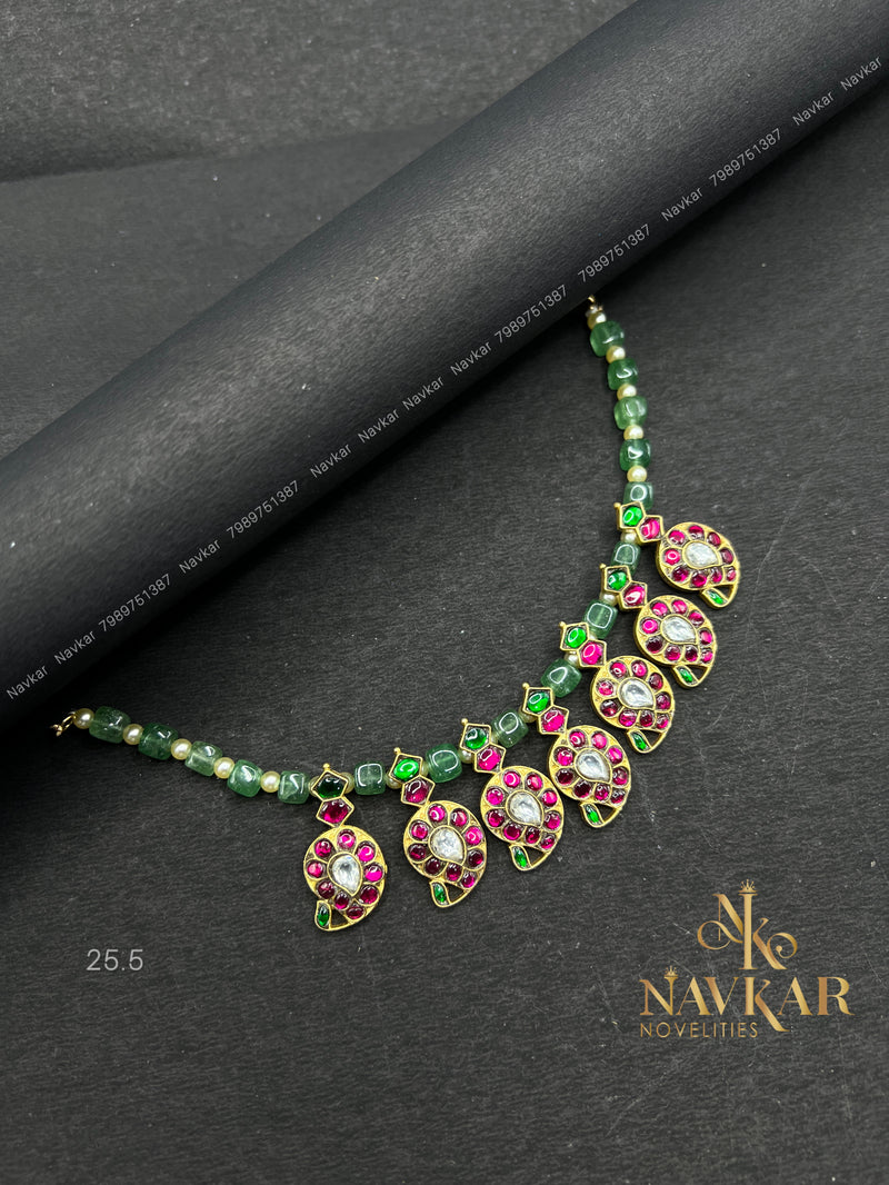 Mango kundan necklace
