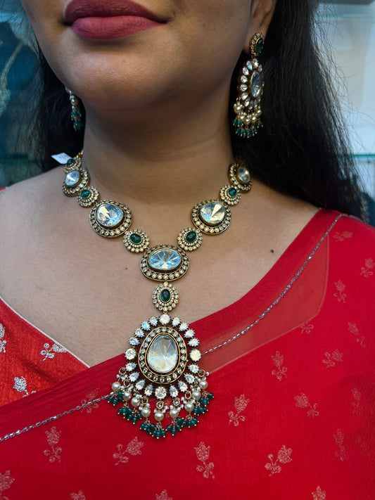 Mossonite necklace