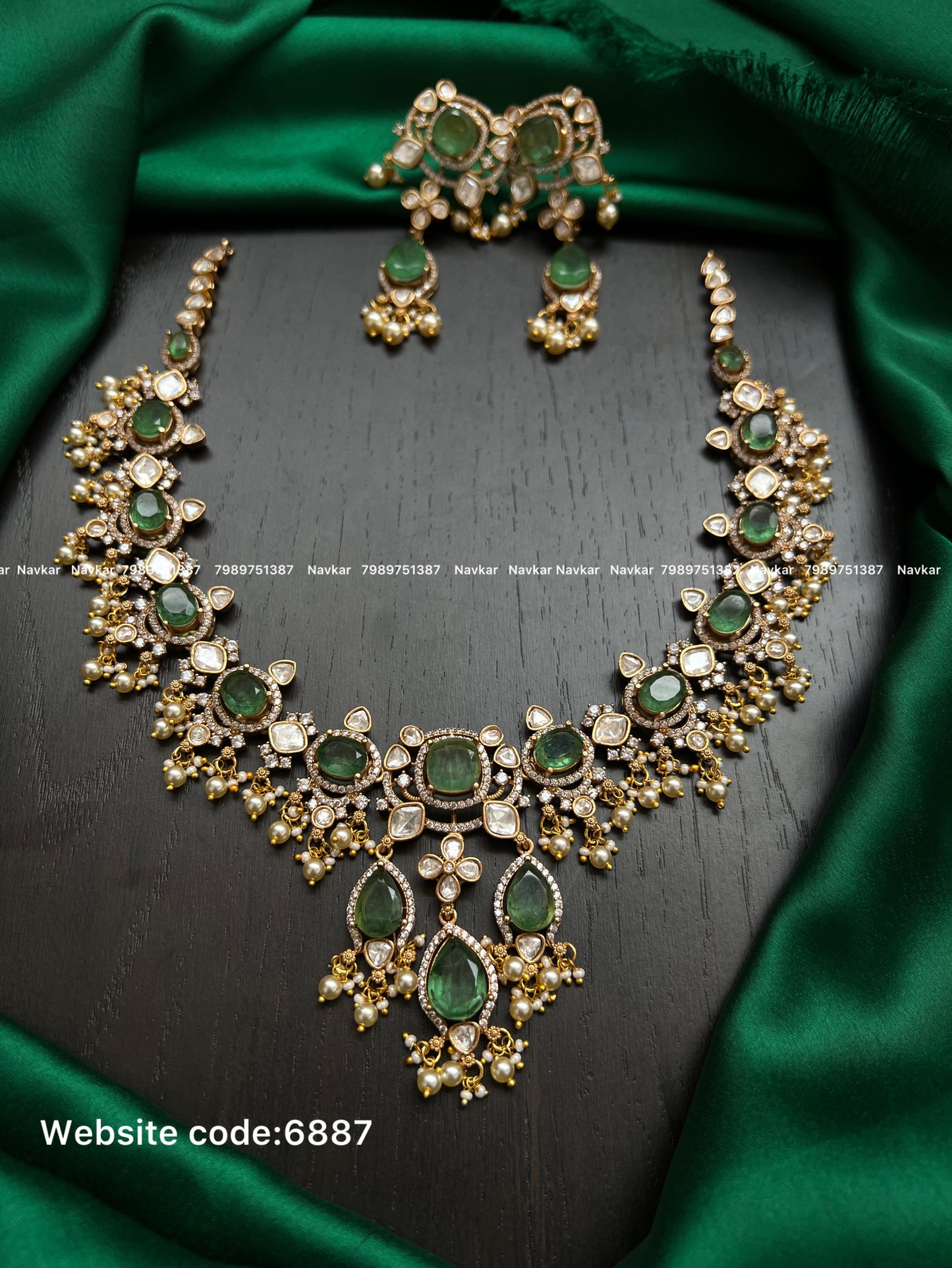 Mossonite necklace