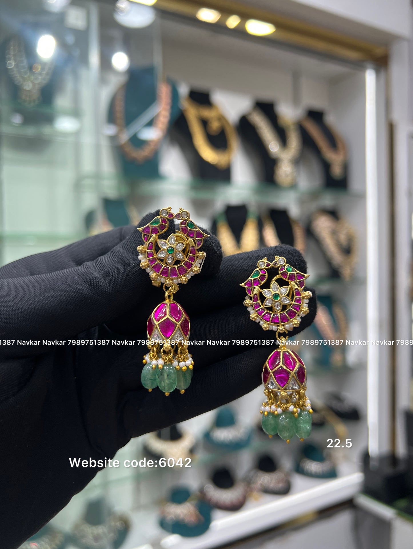 Kundan earring