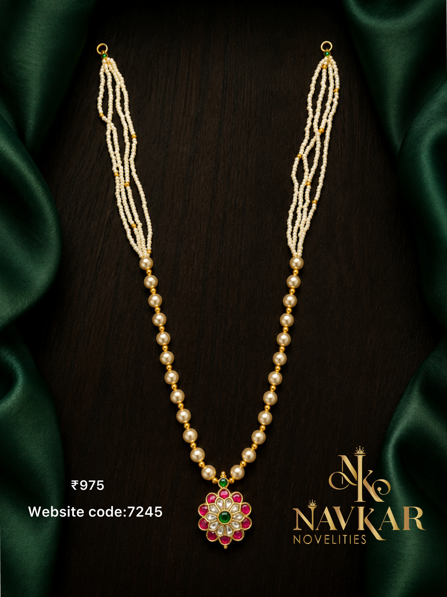 Kundan 2 in 1 necklace