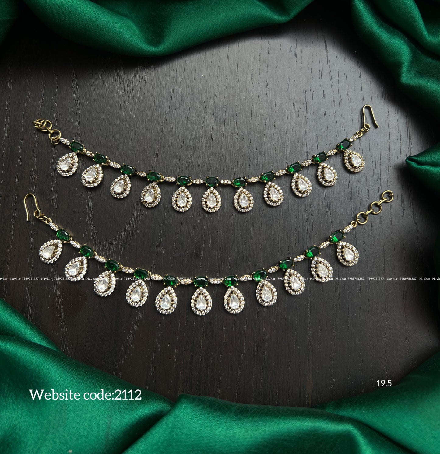 Mossonite Ear chains