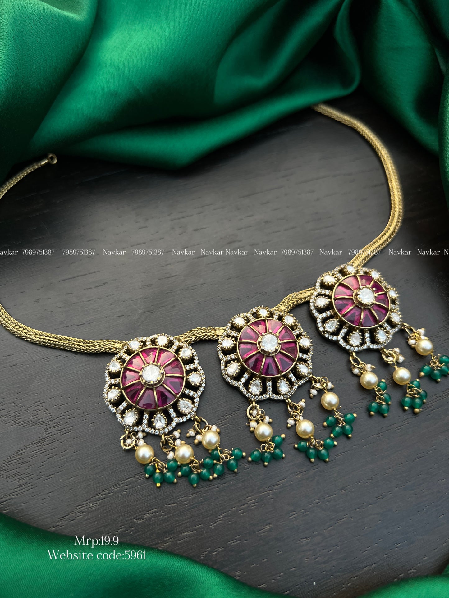 Mossonite necklace
