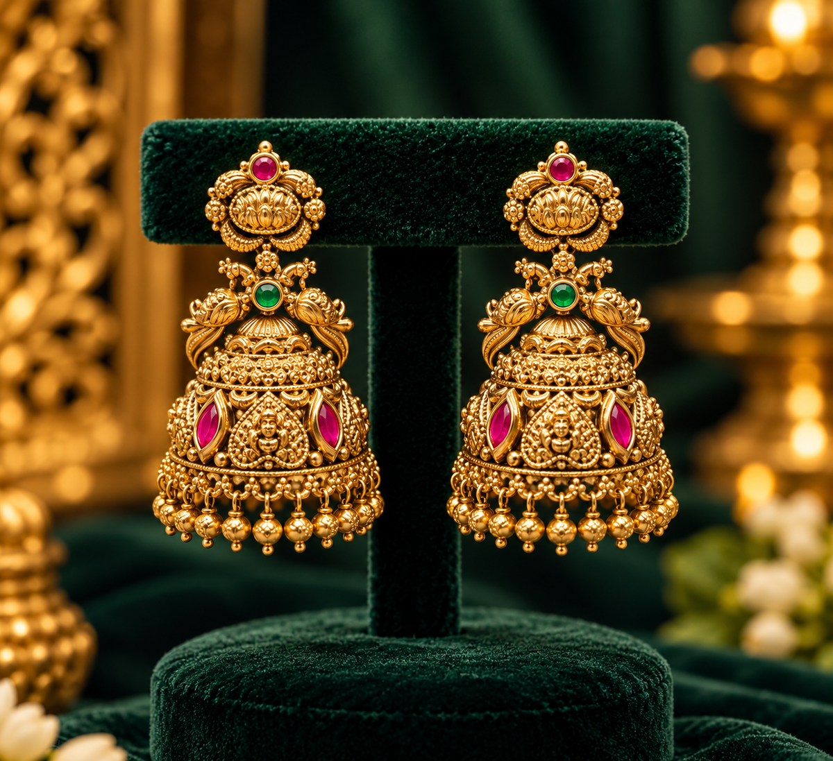 Kundan Nagshi earring
