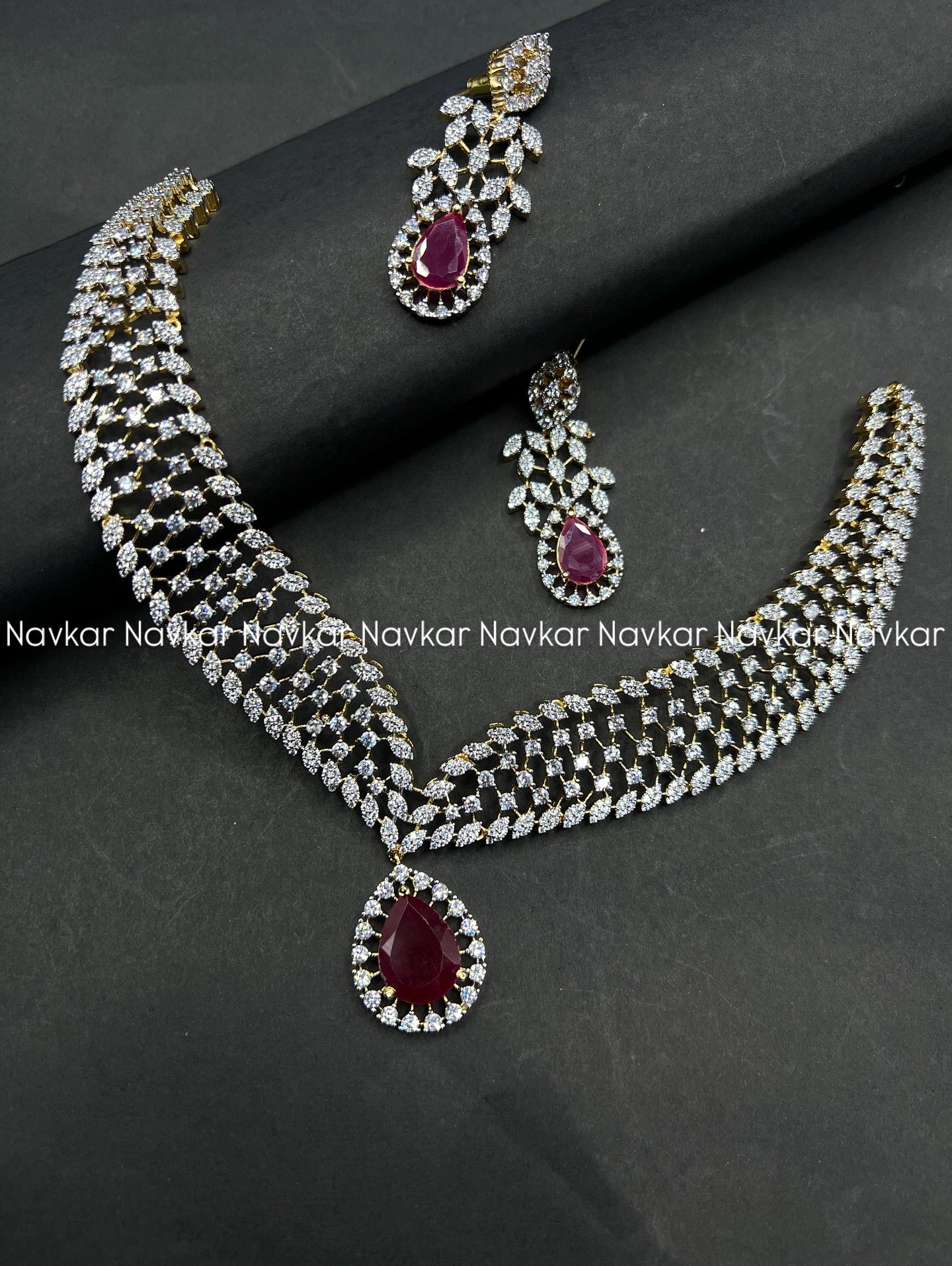 Gj necklace and earrings