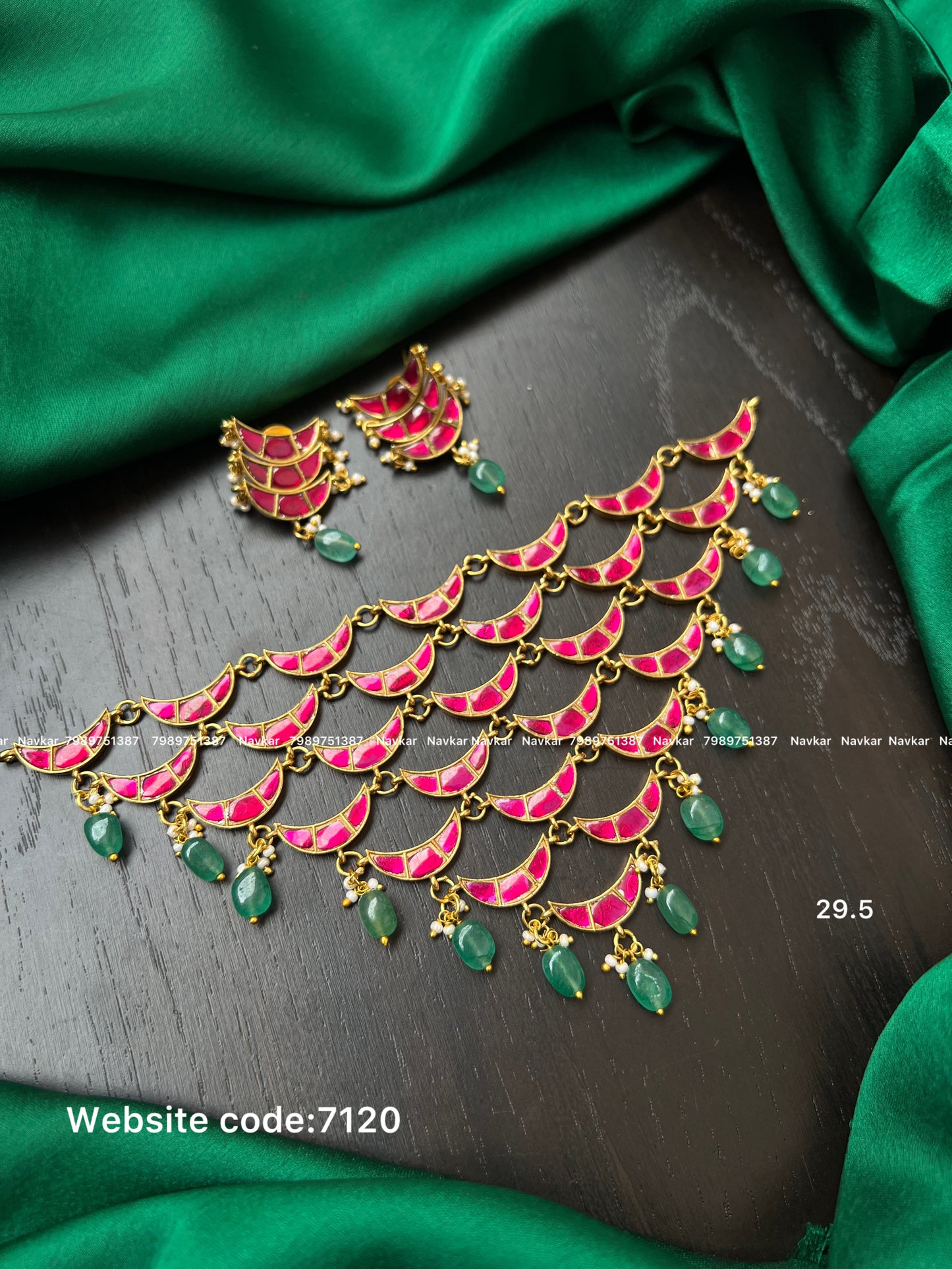 Kundan choker and necklace