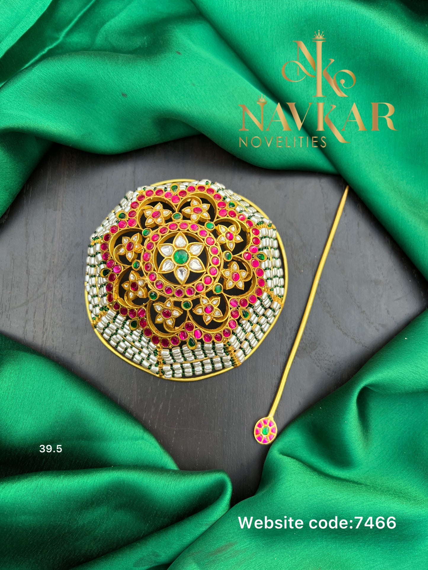 Kundan hair bun ￼