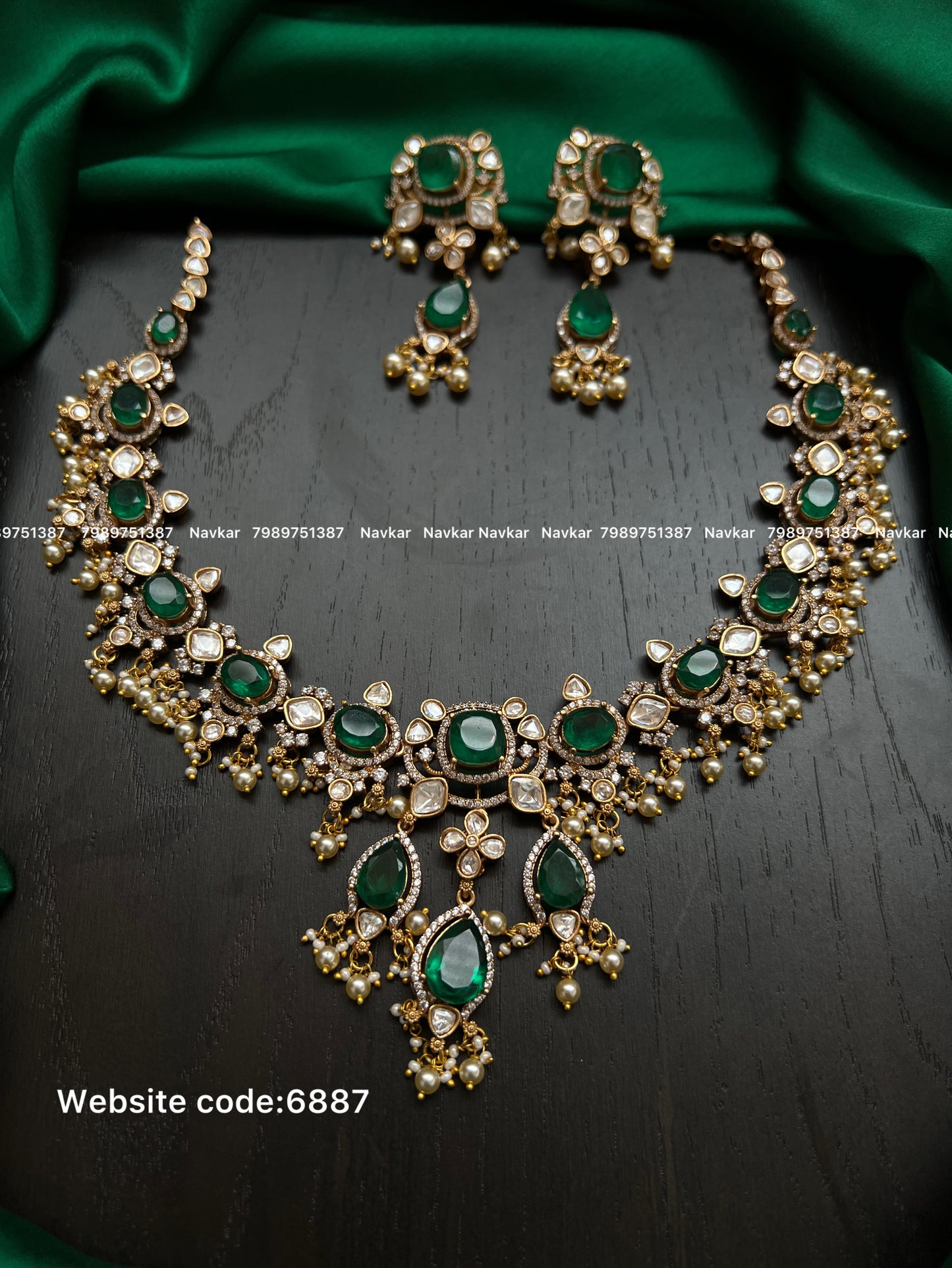 Mossonite necklace
