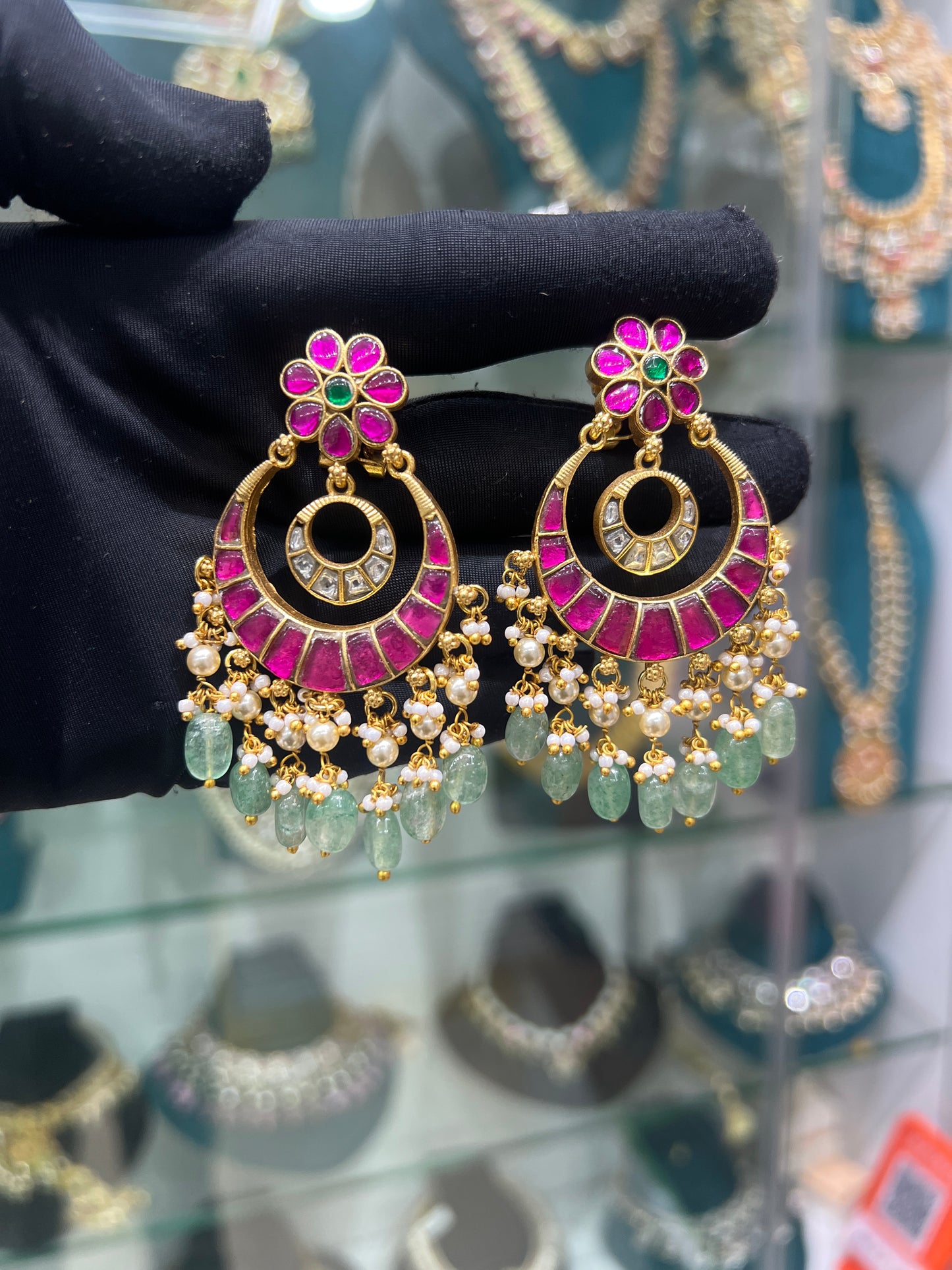 Kundan earrings