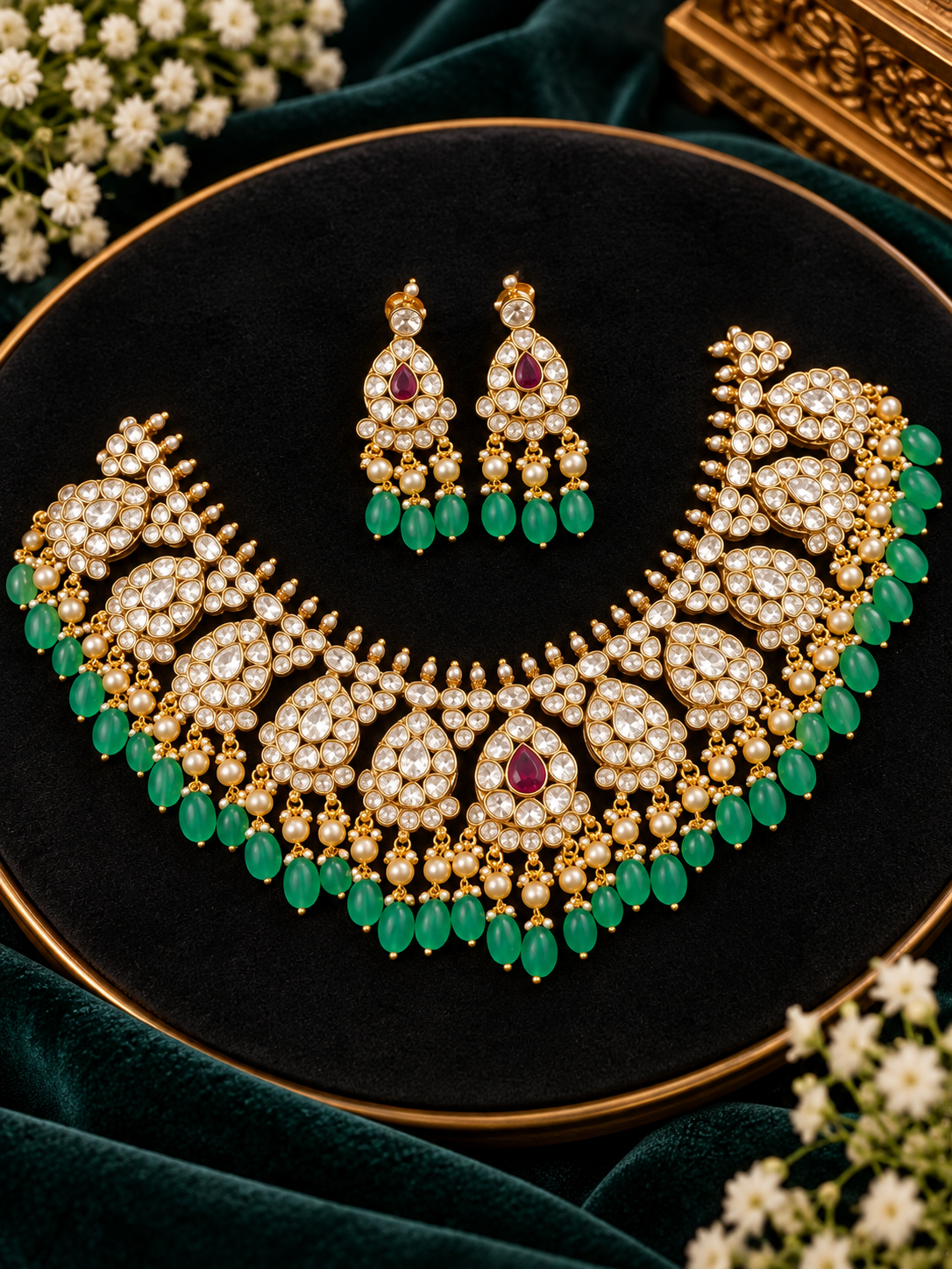 Mossonite necklace