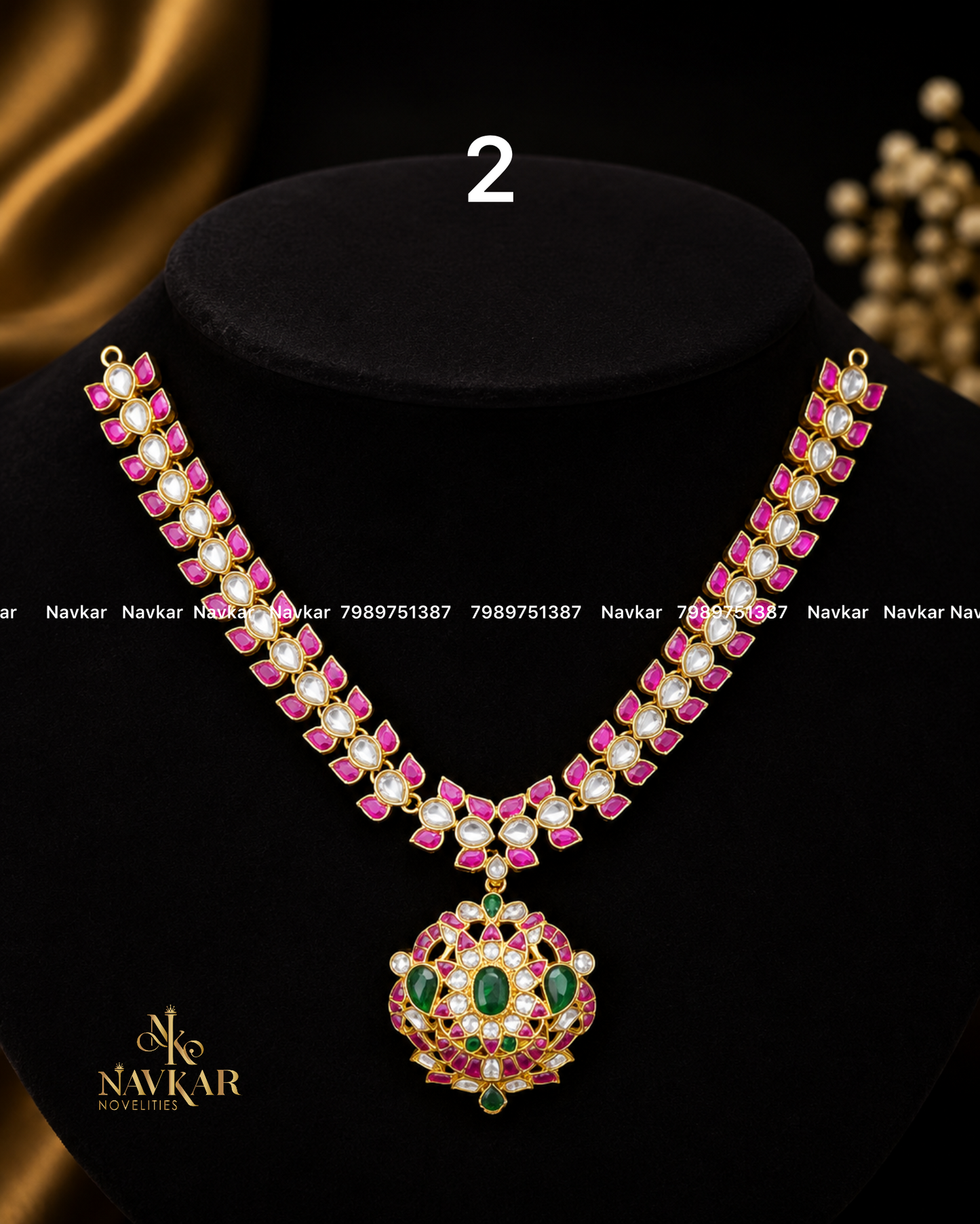 Kundan 3 in 1 necklace