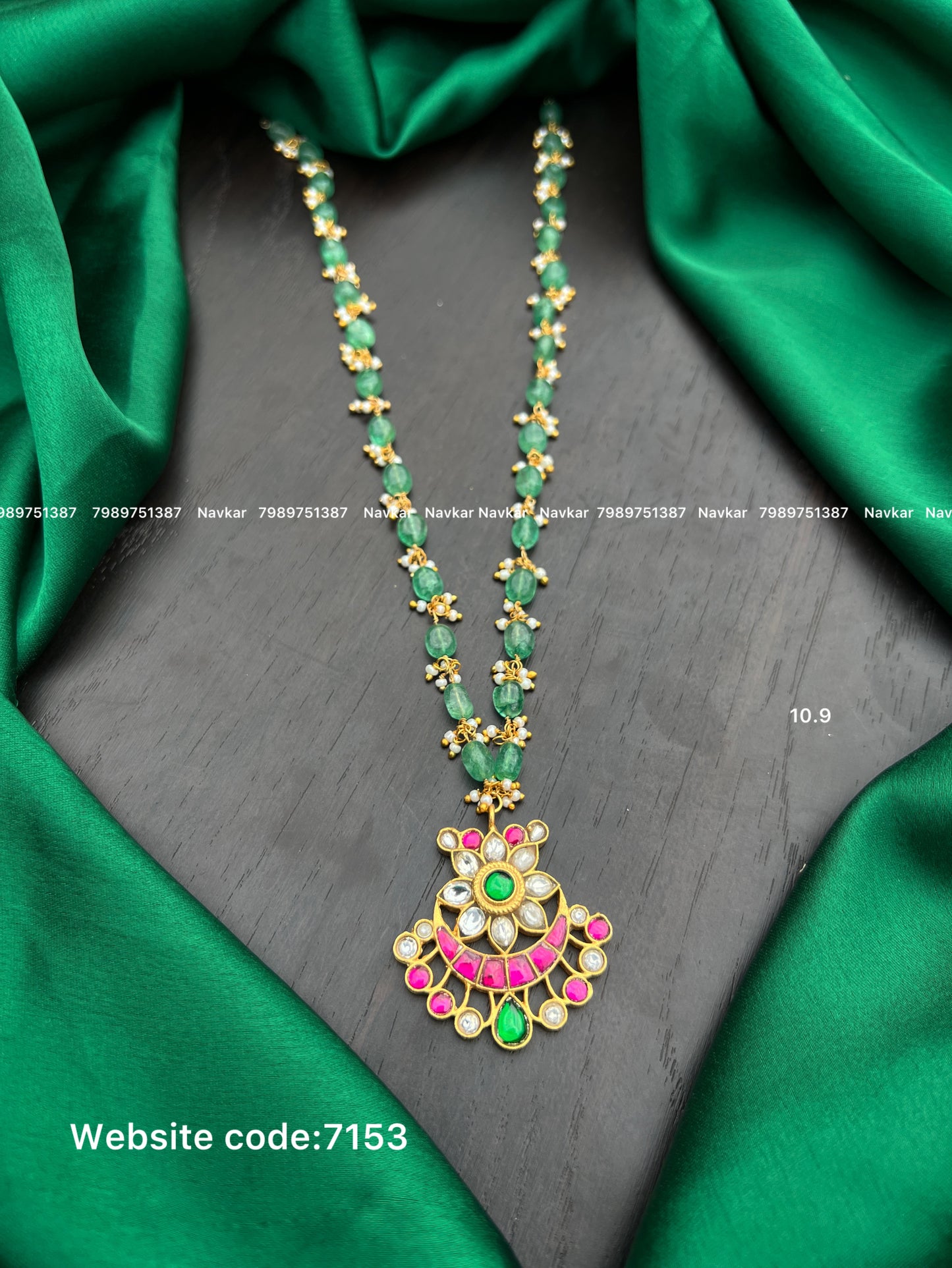 Kundan beads necklace