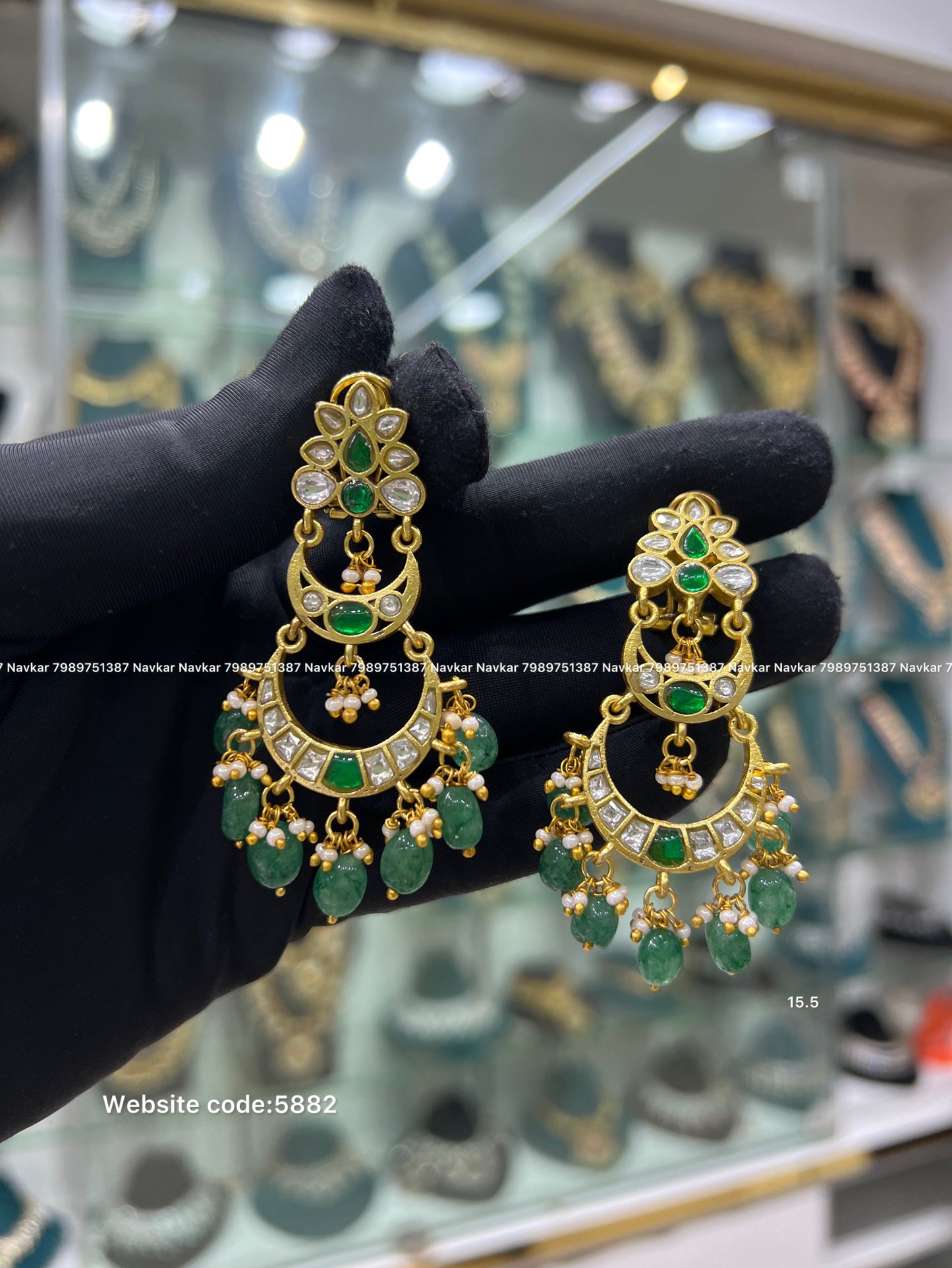 Kundan earrings