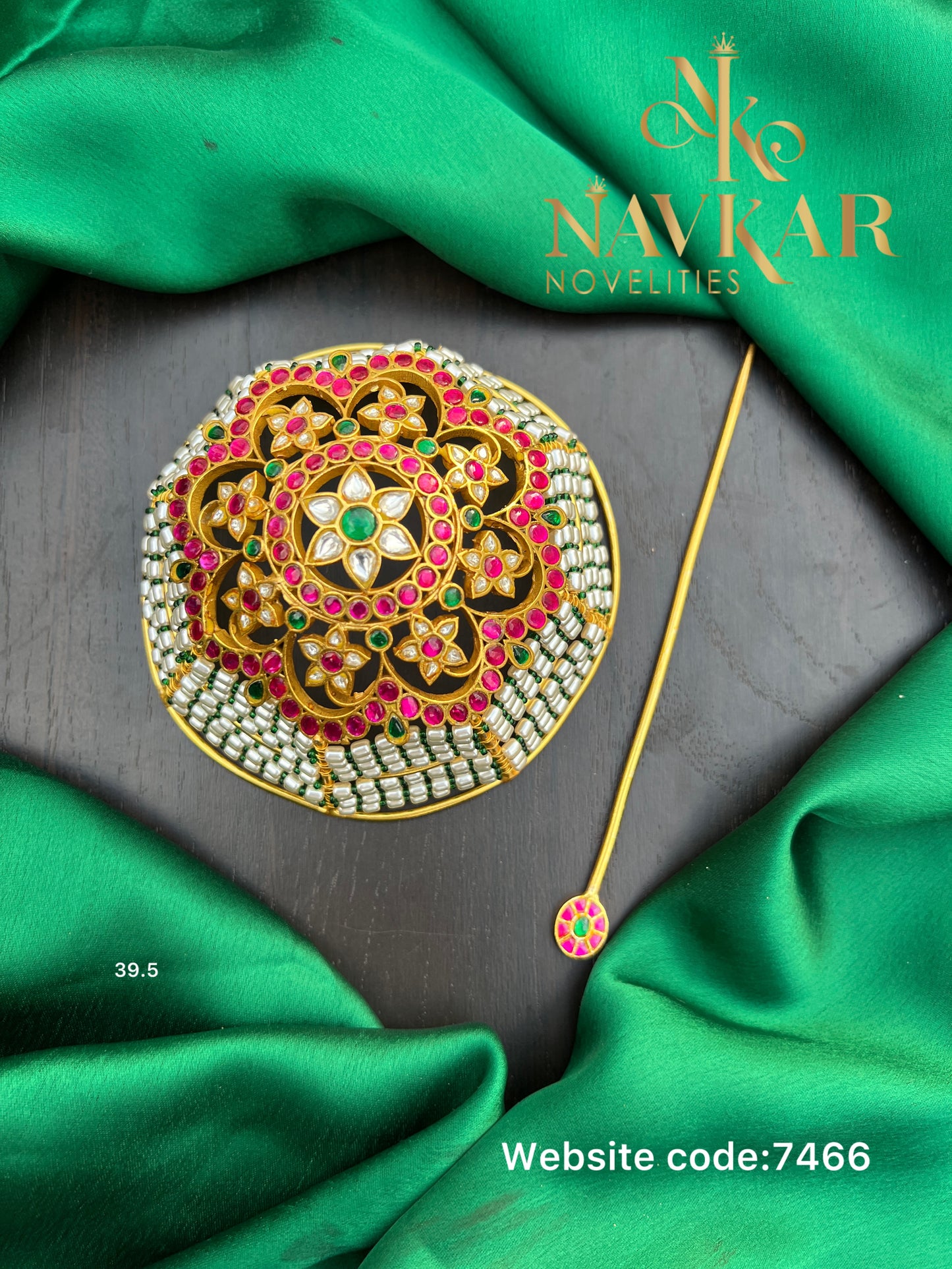 Kundan hair bun ￼