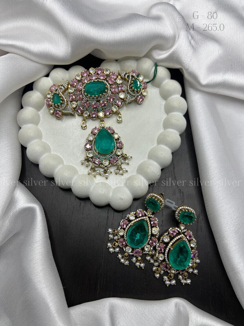 92.5 silver pendent and earrings