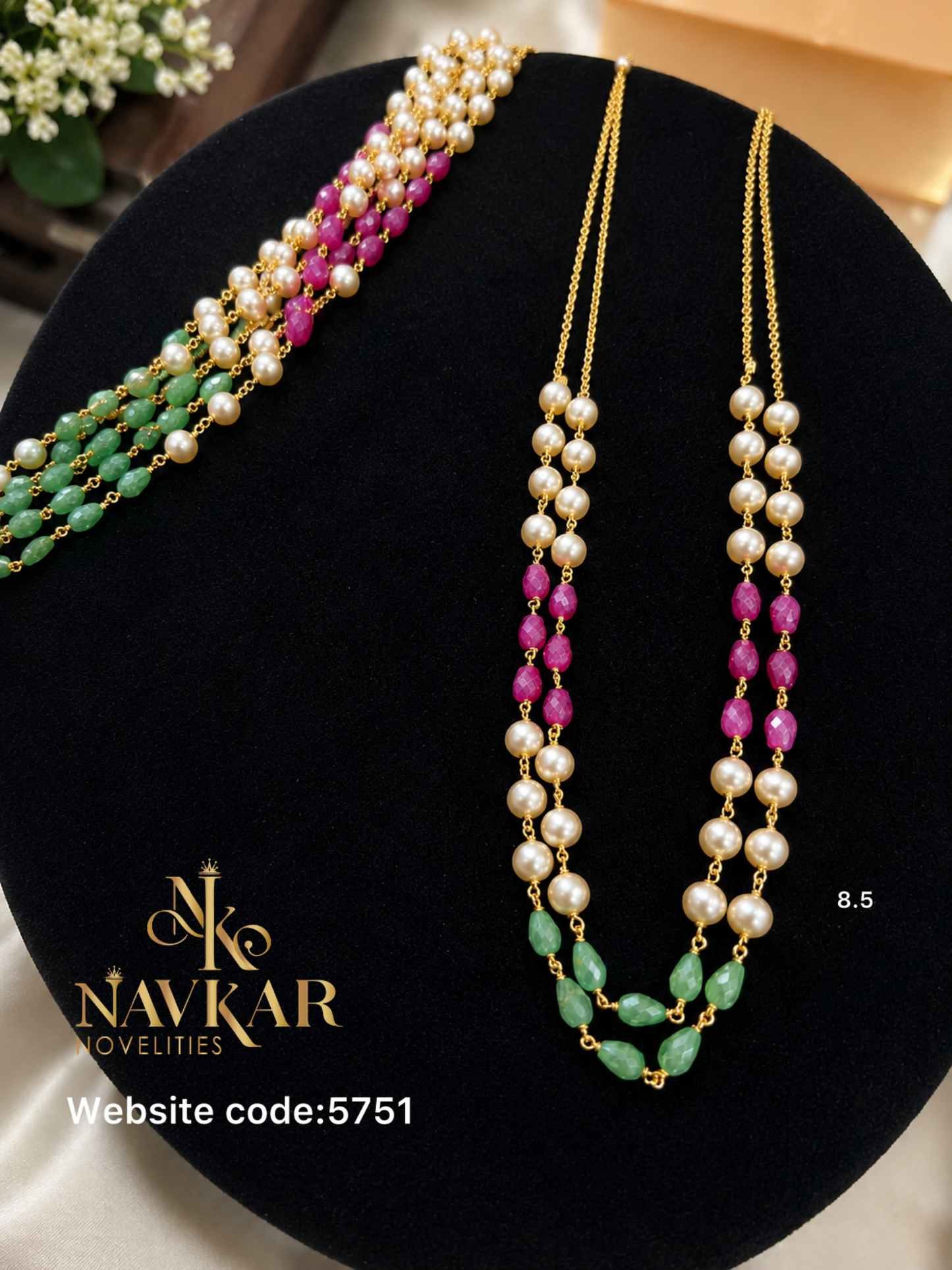 2 line beads Mala