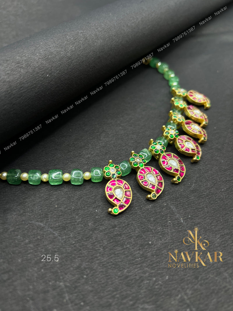 Mango kundan necklace