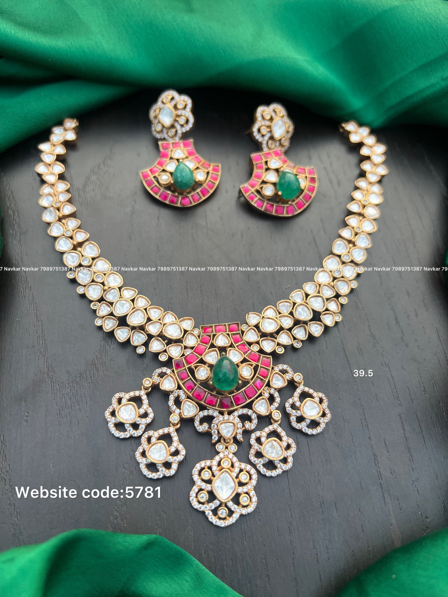 Mossonite necklace