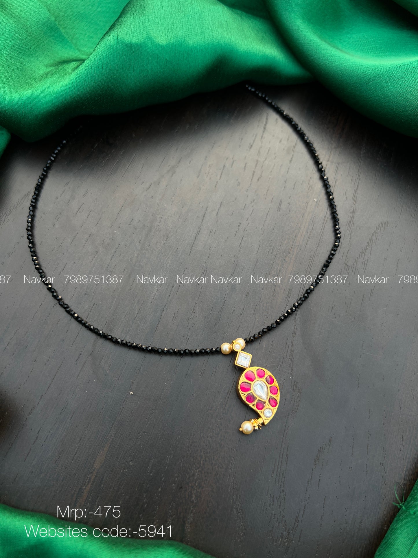 Black beads