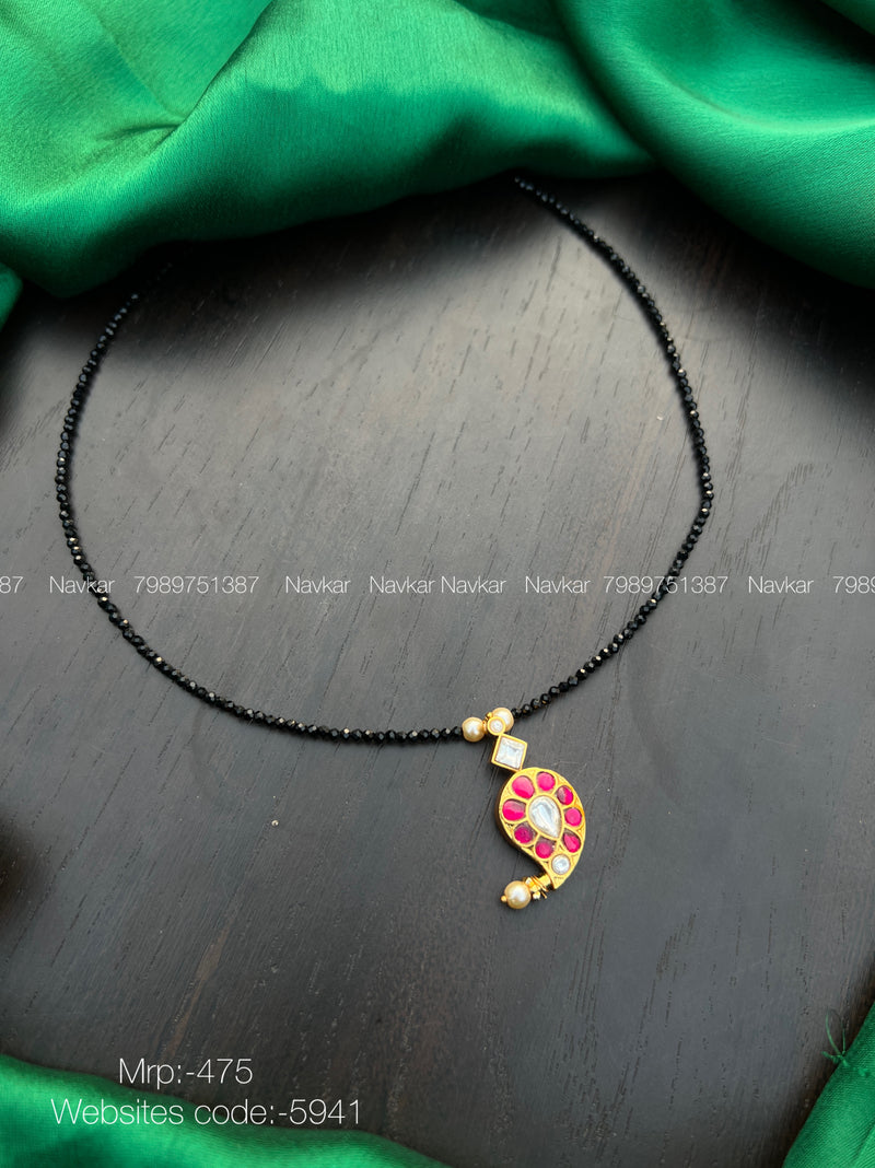 Black beads