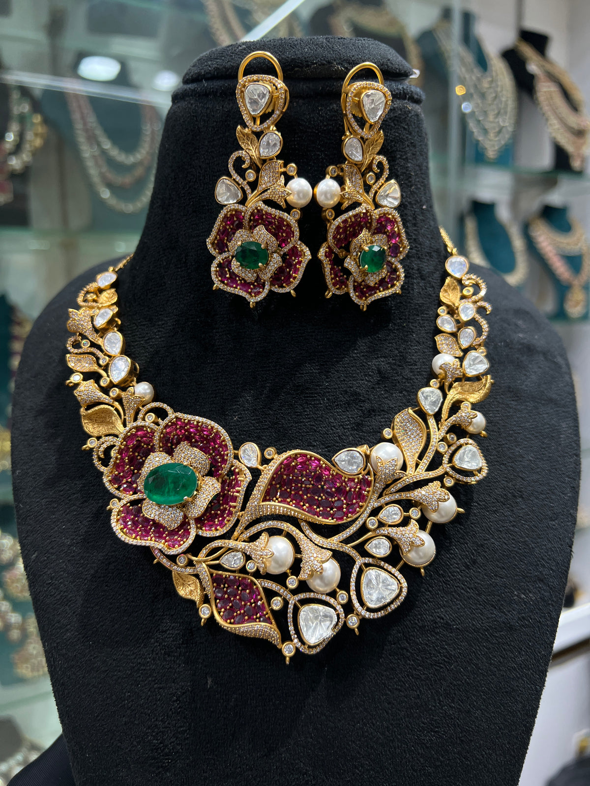Mossonite necklace
