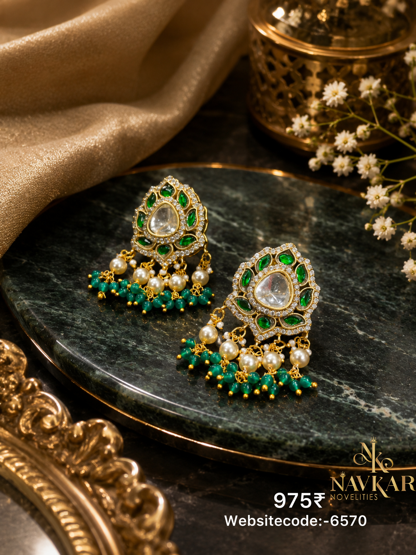 Kundan earring