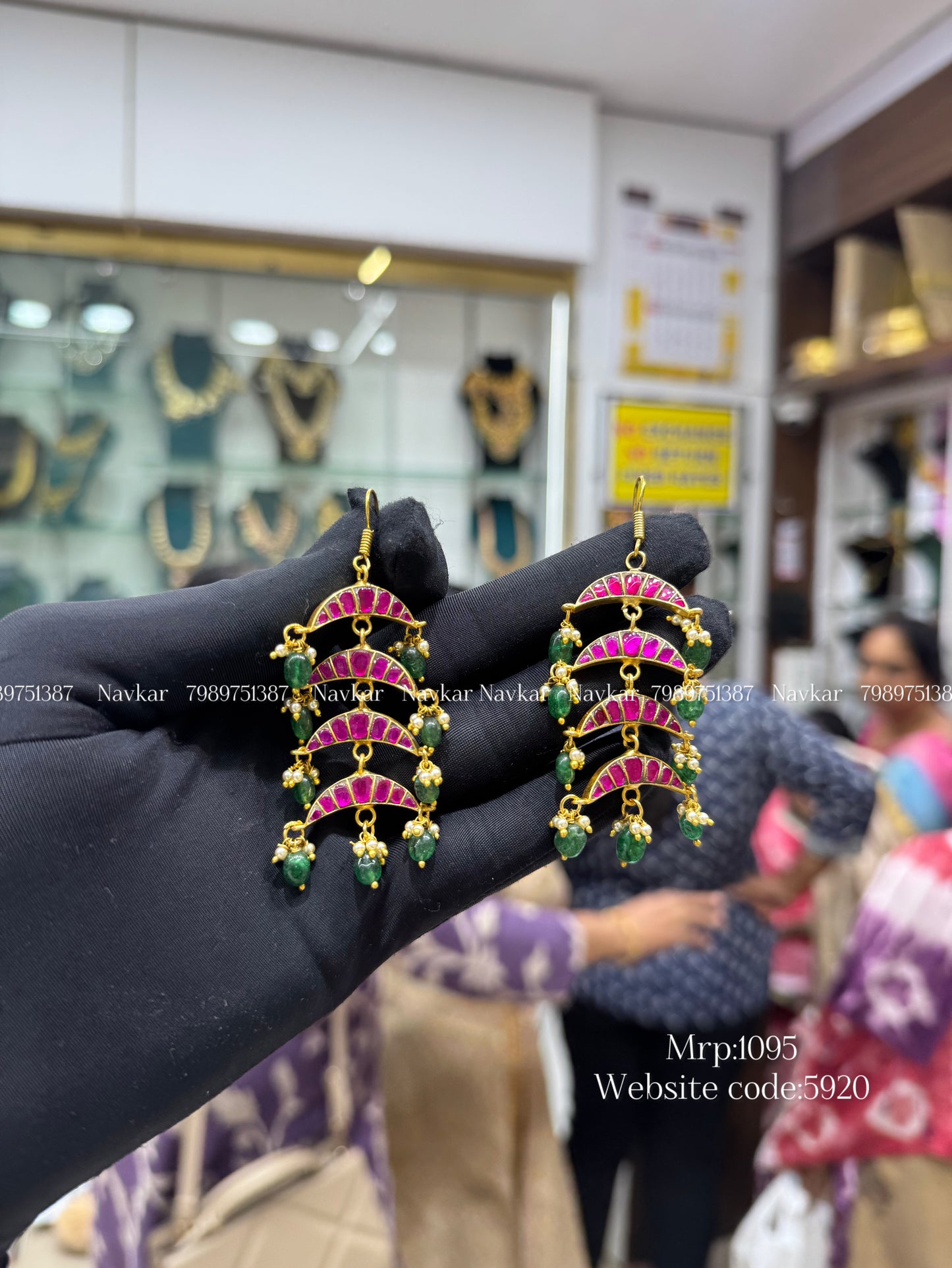 Kundan earring