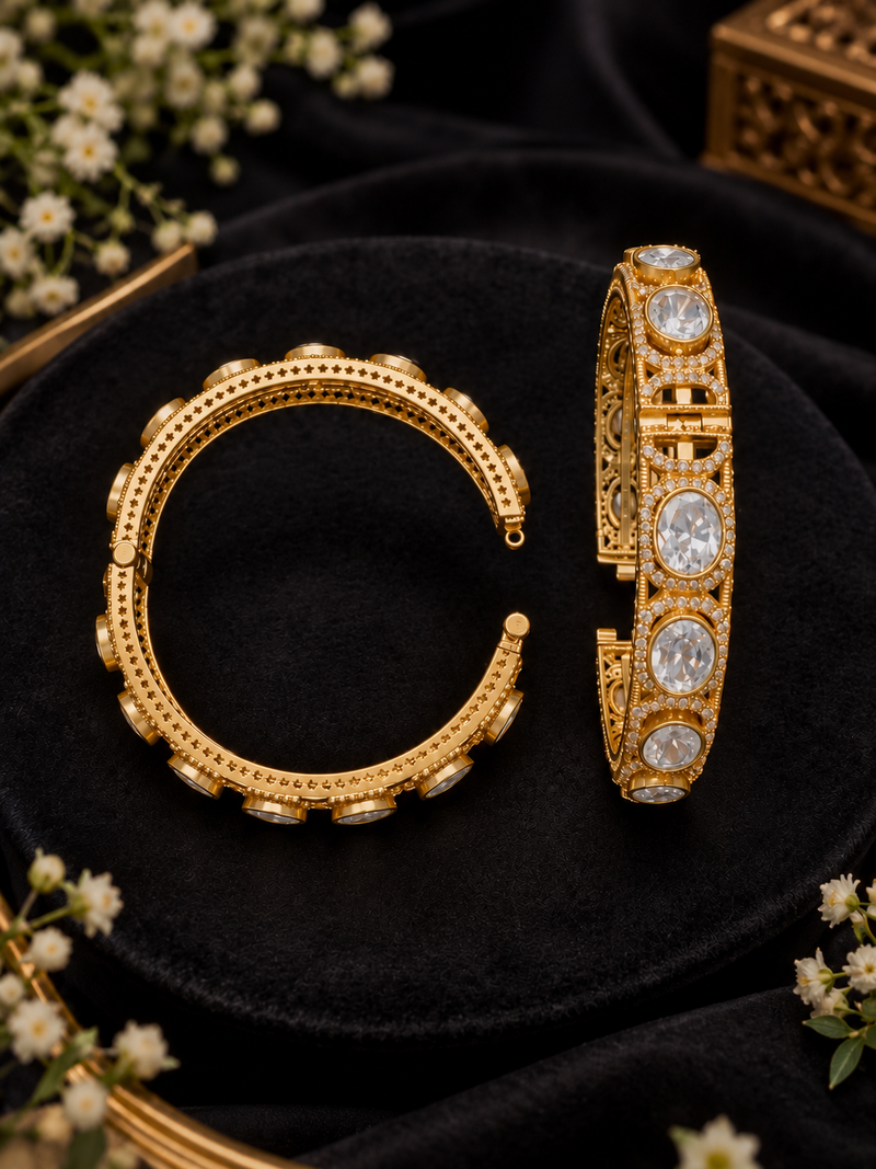 Mossonite bangle (single bangle)