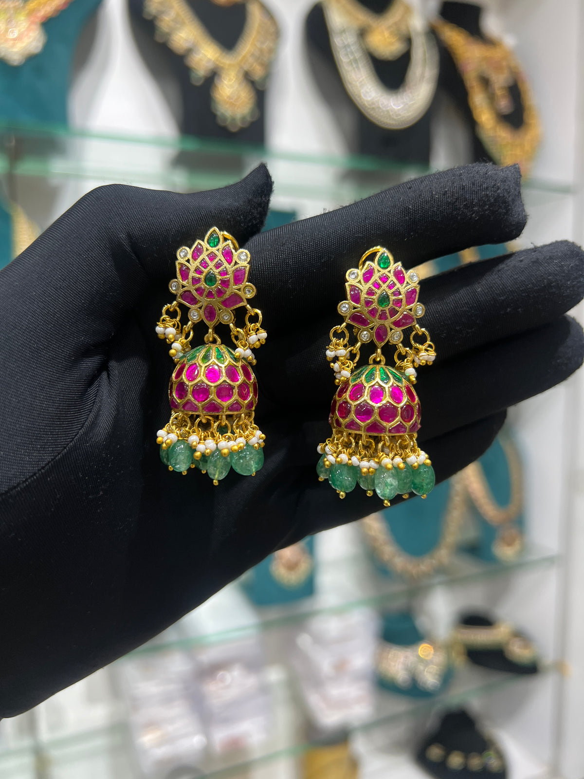 Kundan earrings