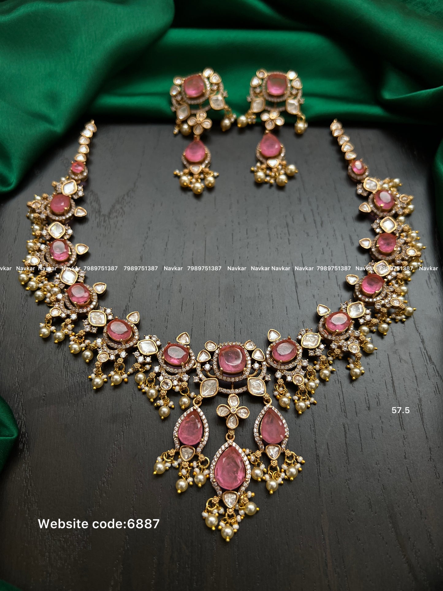 Mossonite necklace