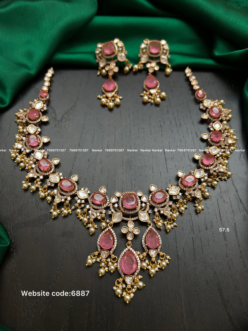 Mossonite necklace