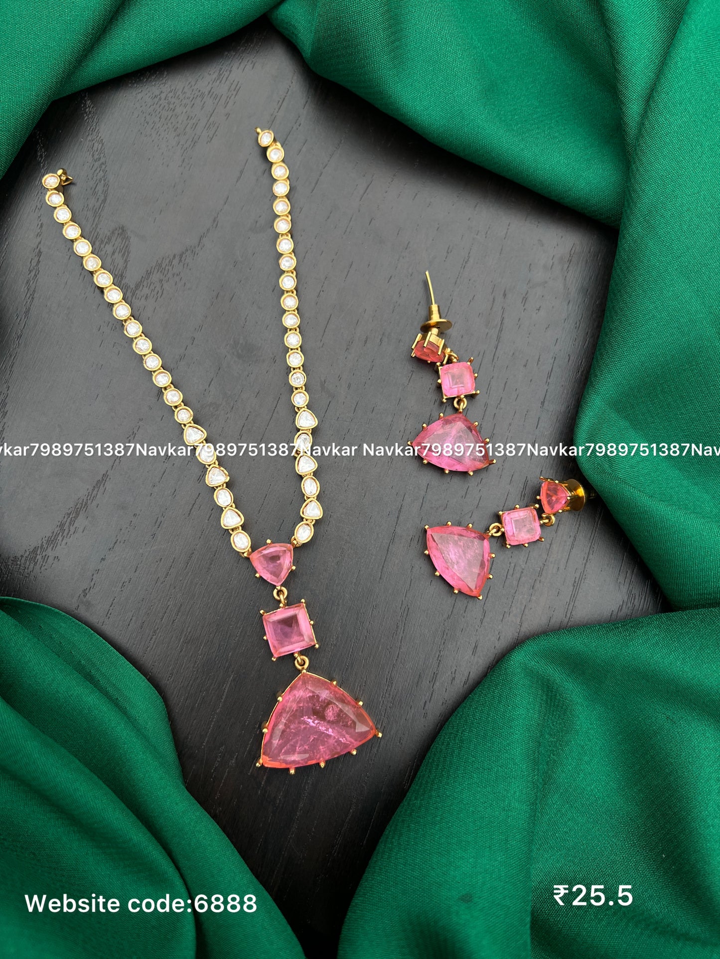 Mossonite necklace