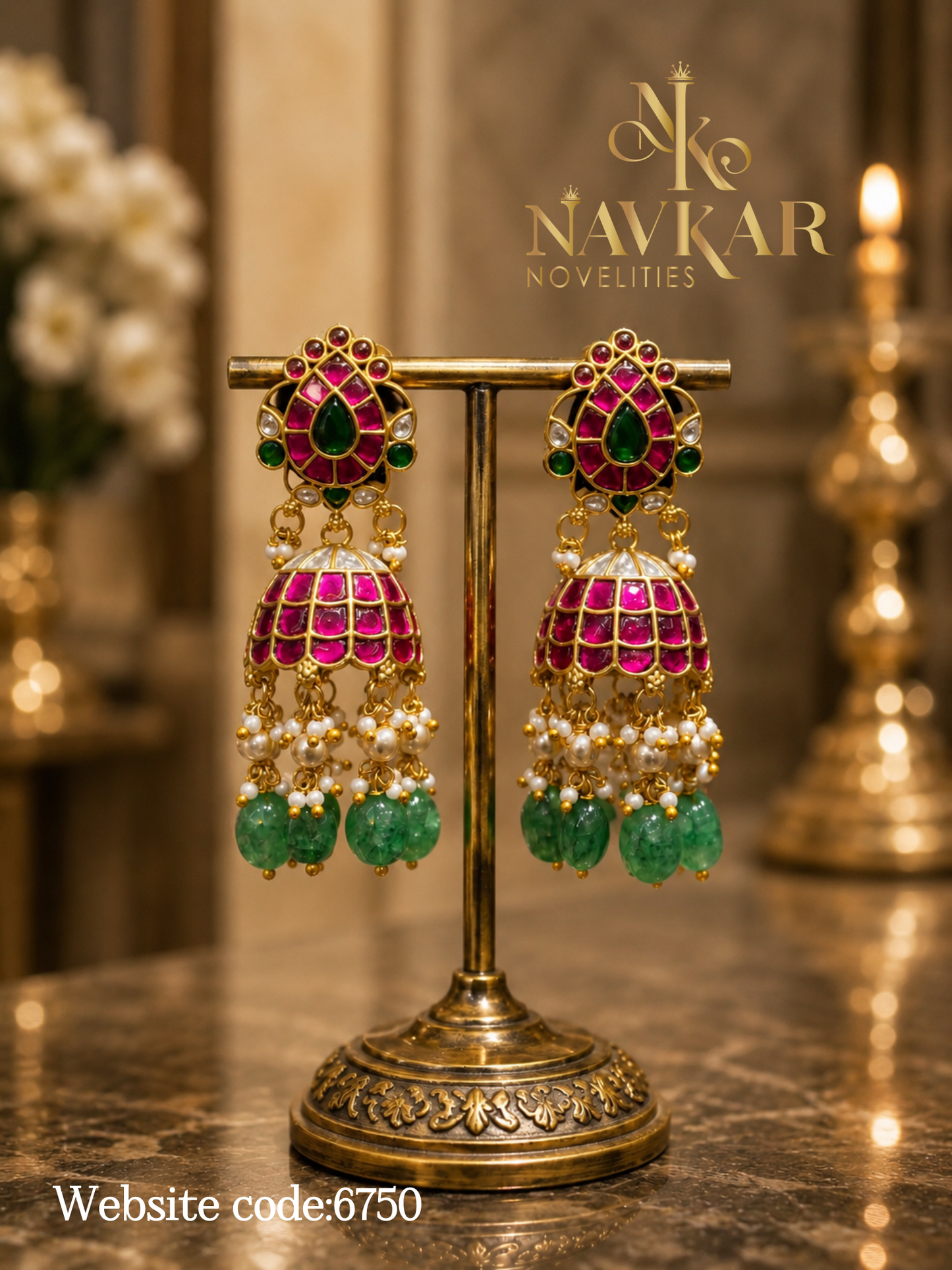 Kundan earring