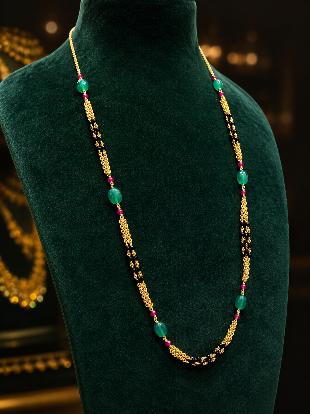 Black beads