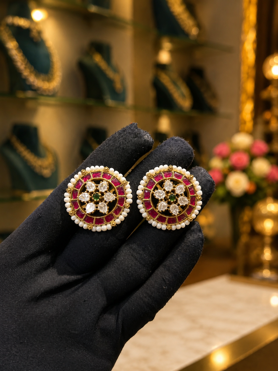 Kundan earring