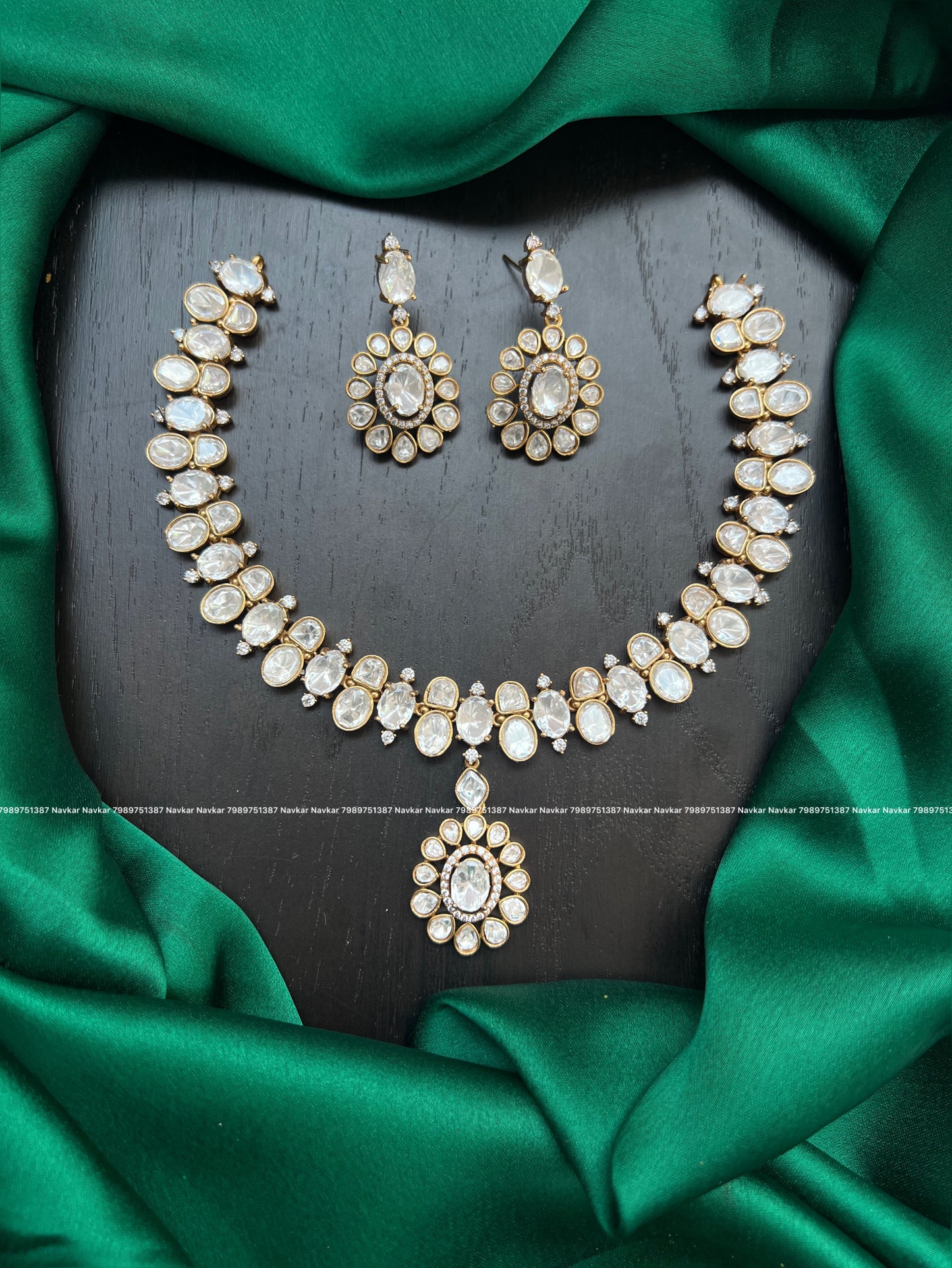Mossonite necklace