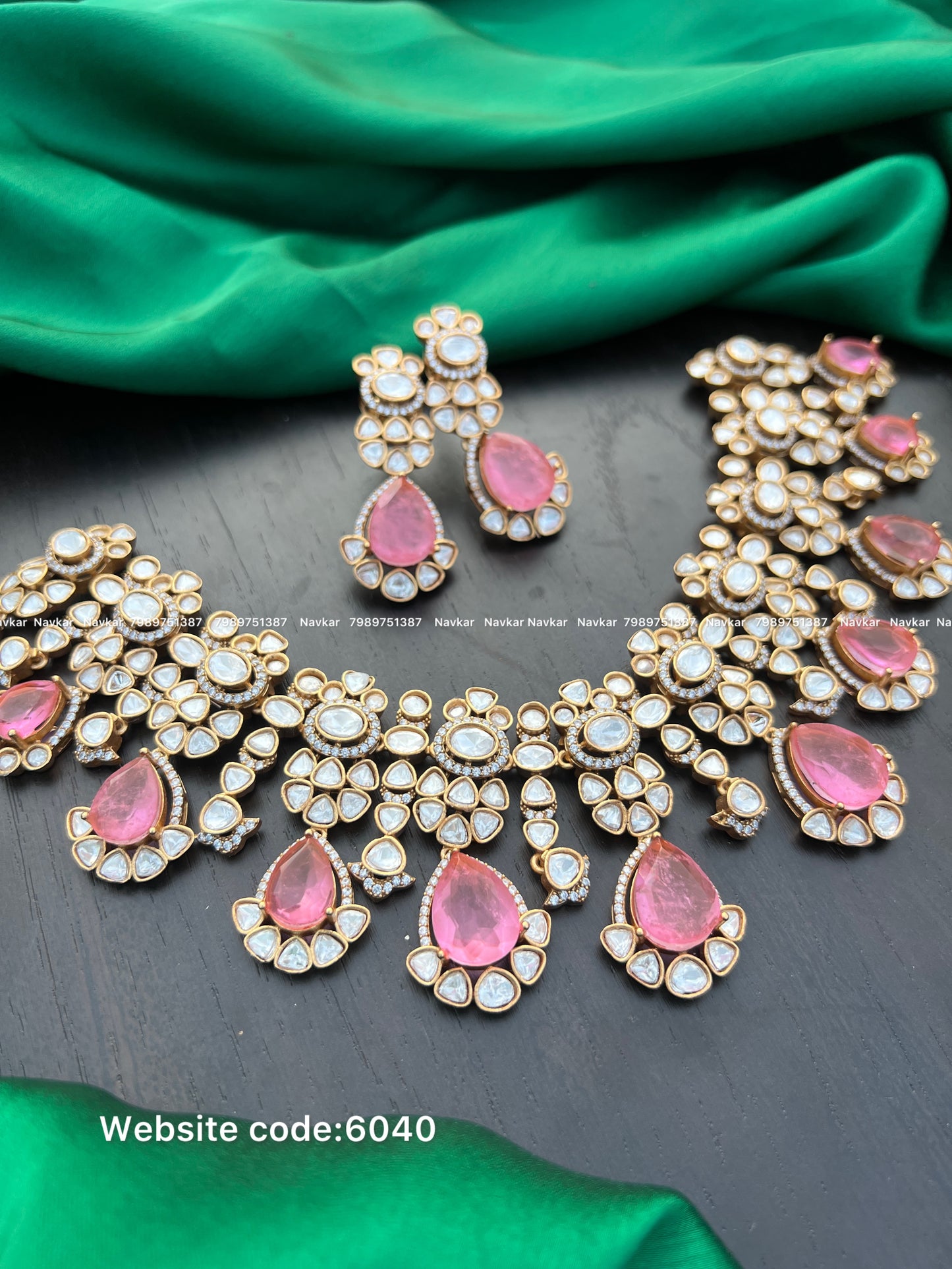 Mossonite necklace