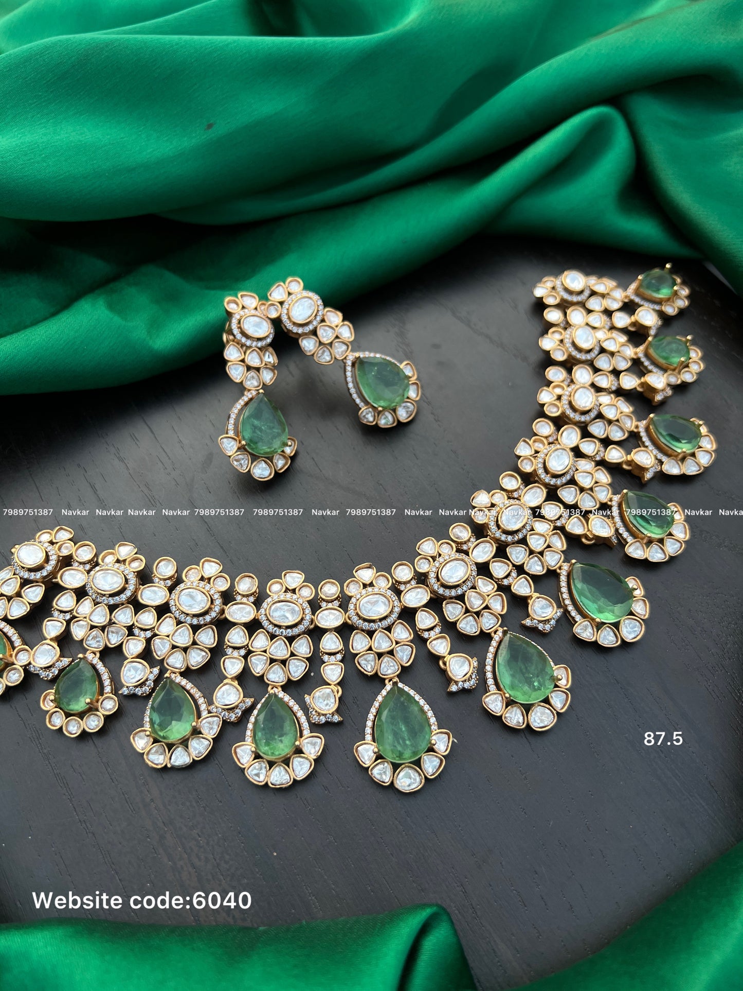 Mossonite necklace
