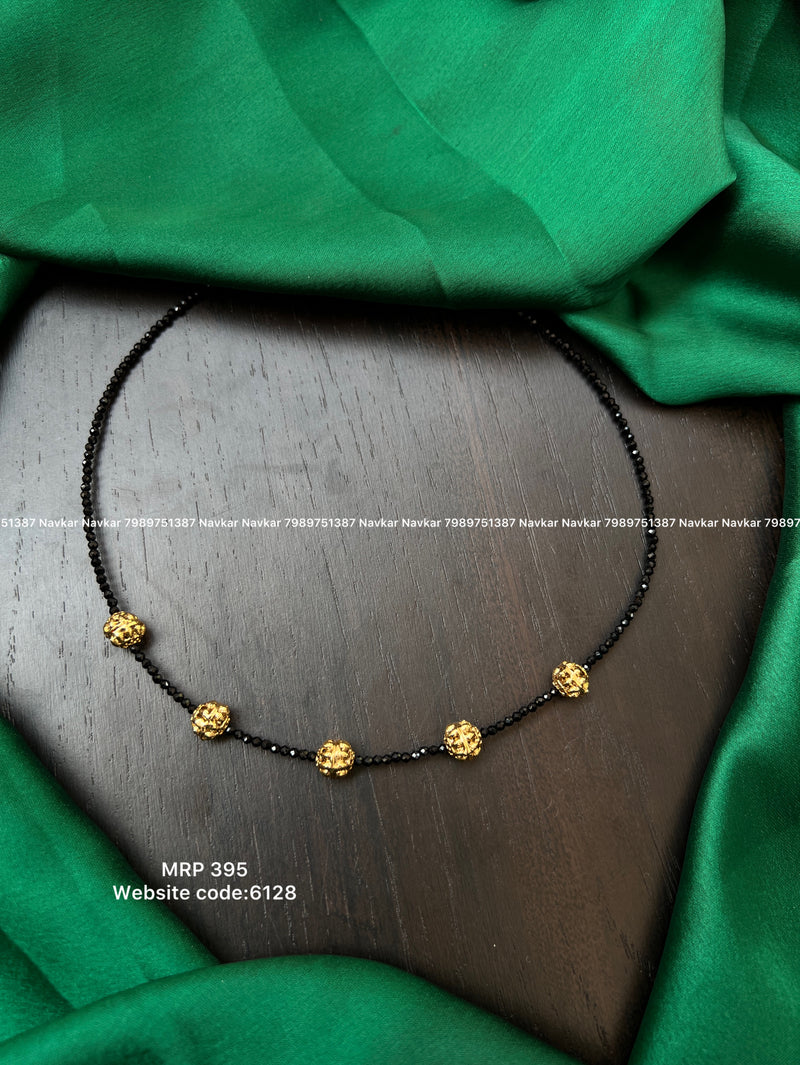 Black beads