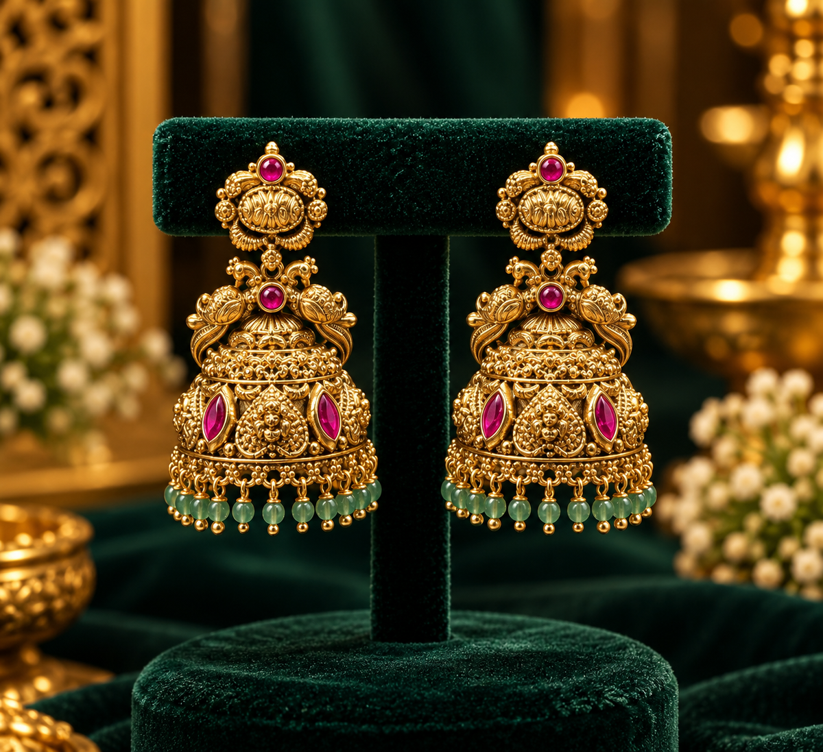 Kundan Nagshi earring