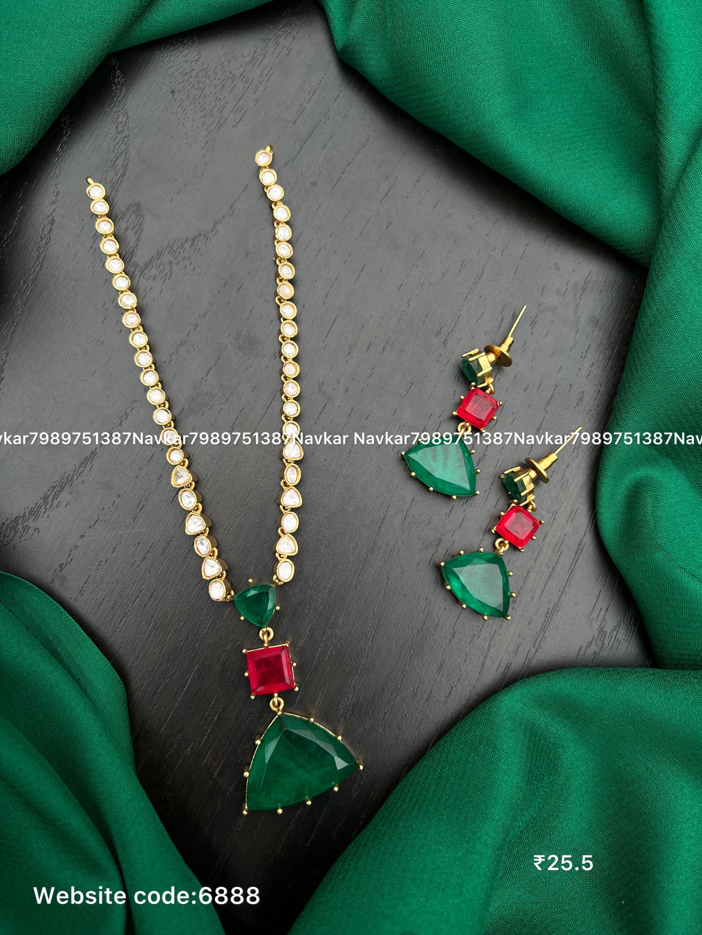 Mossonite necklace